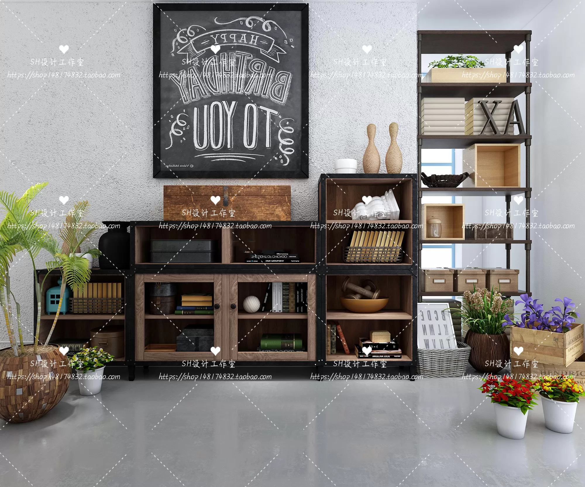 Decorative Cabinets – 3D Models – 0165
