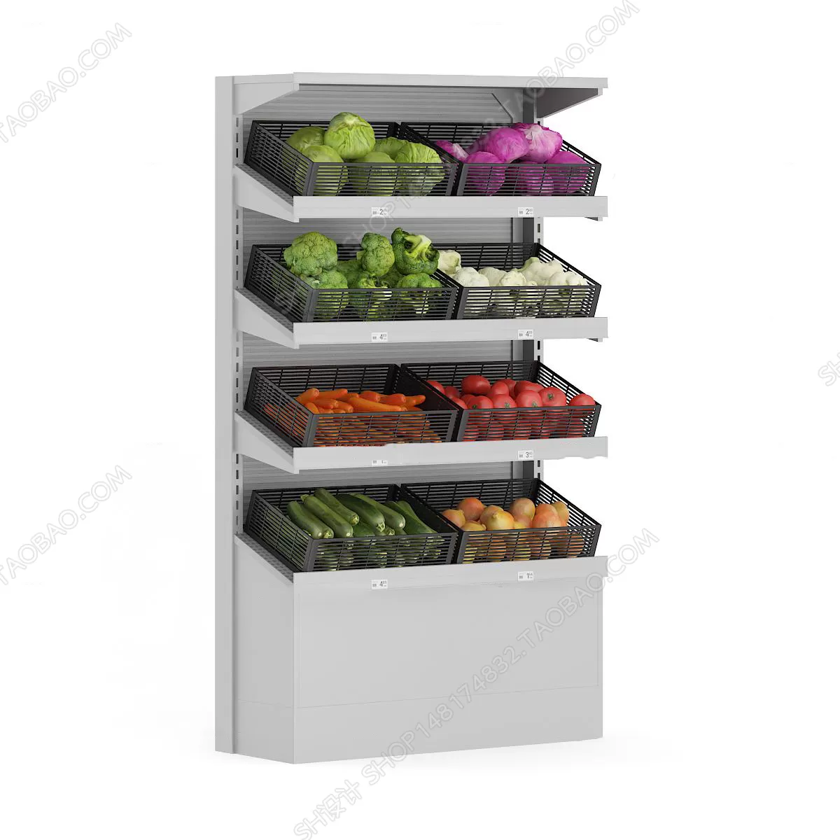 Supermarket Shelf Cabinet – 3D Models – 0010