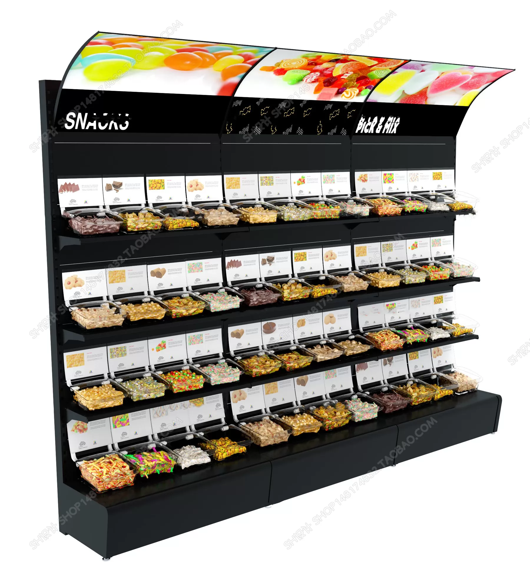 Supermarket Shelf Cabinet – 3D Models – 0022