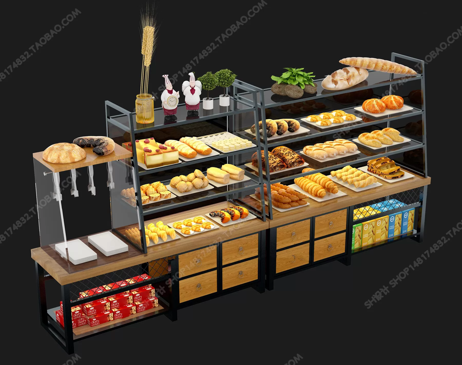 Supermarket Shelf Cabinet – 3D Models – 0026