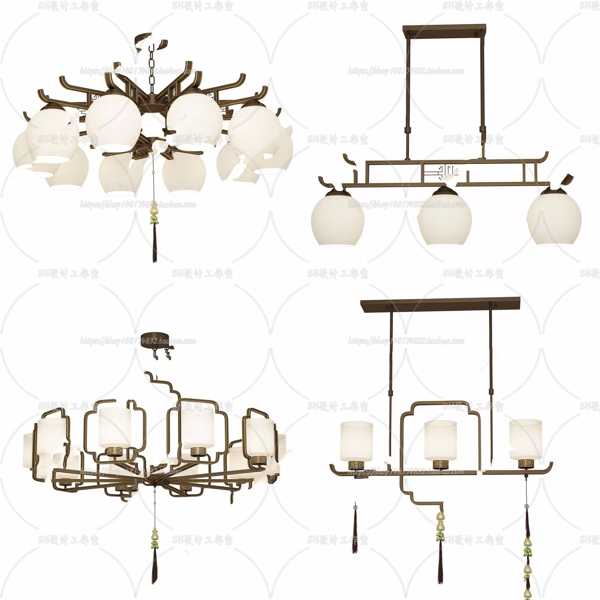 Lights – Chandelier 3D Models – 0001