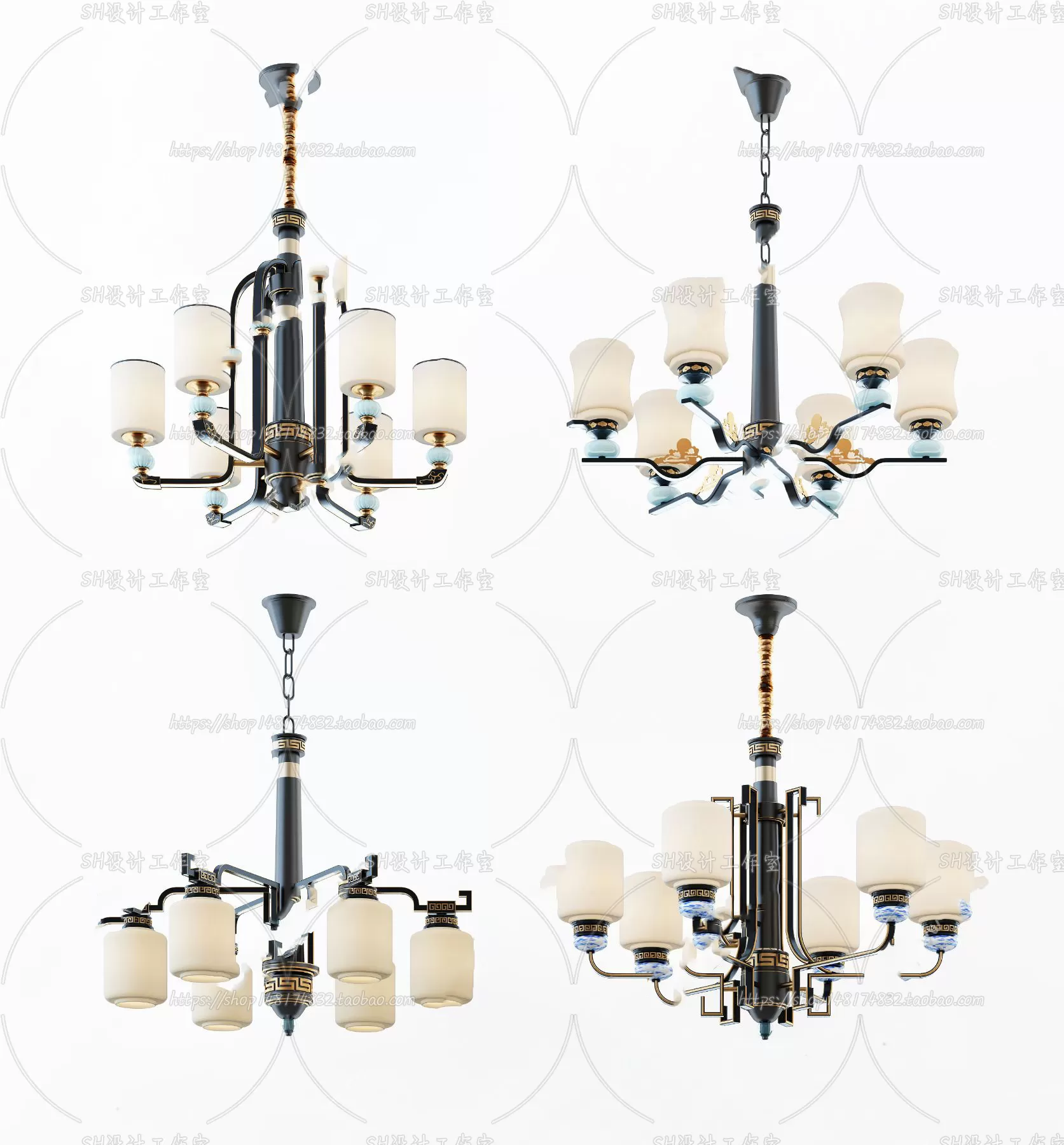 Lights – Chandelier 3D Models – 0009