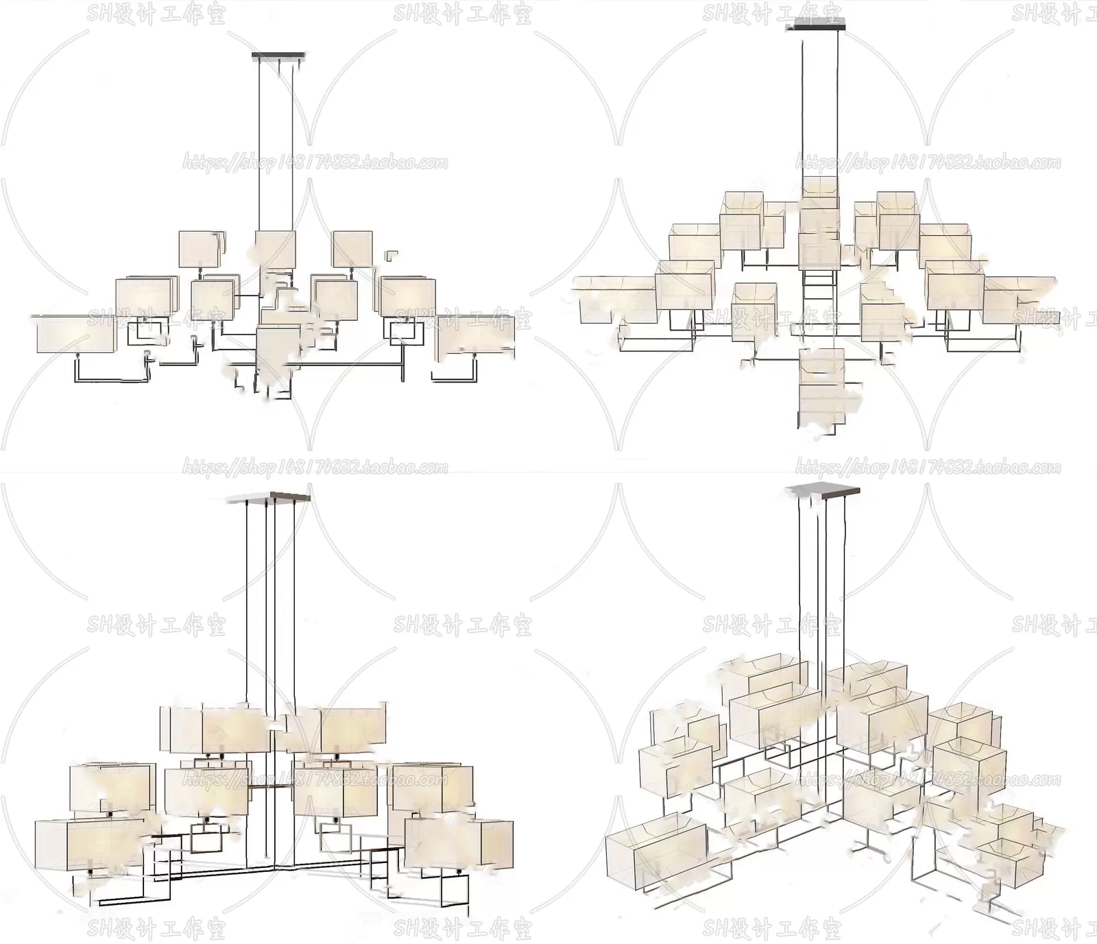 Lights – Chandelier 3D Models – 0010