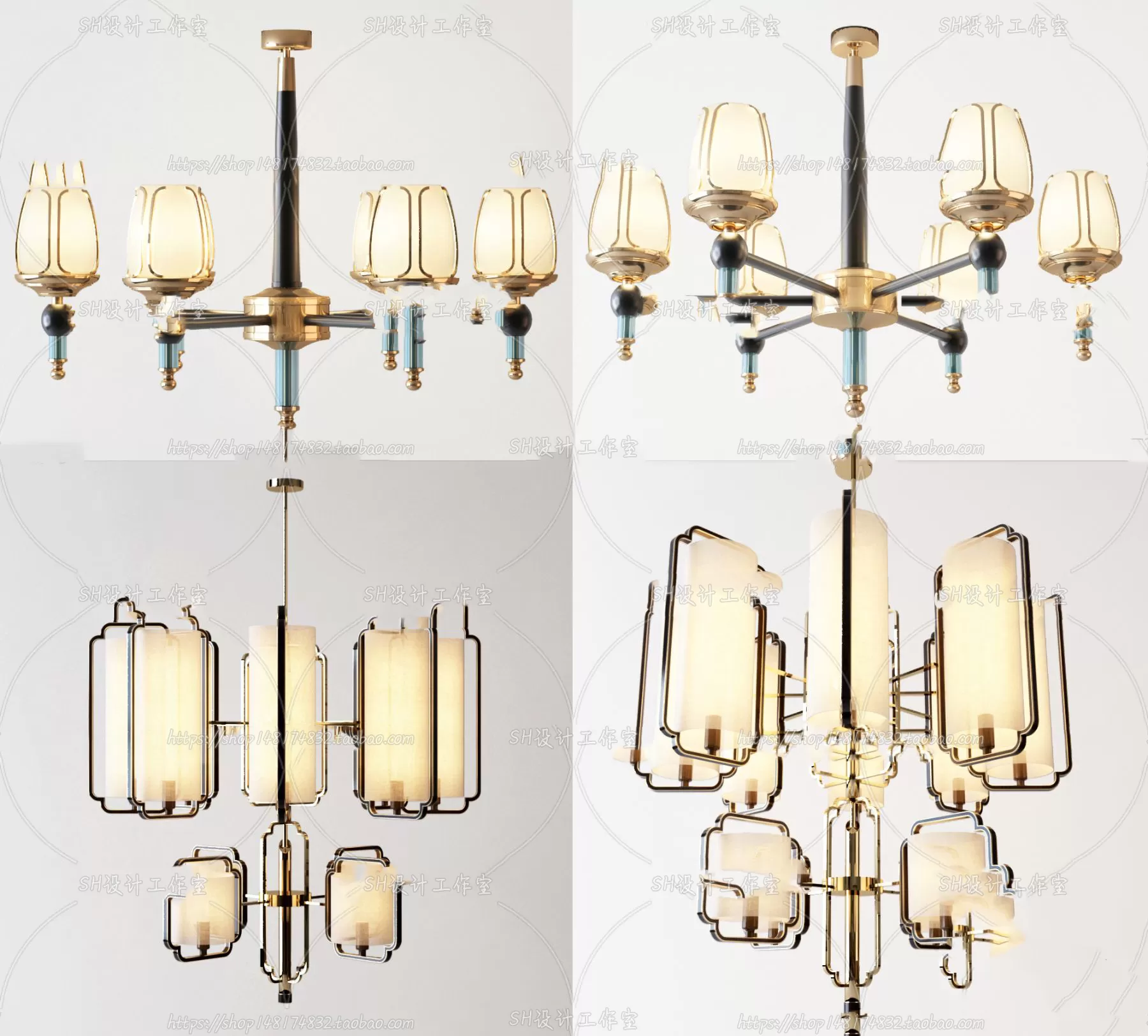 Lights – Chandelier 3D Models – 0012