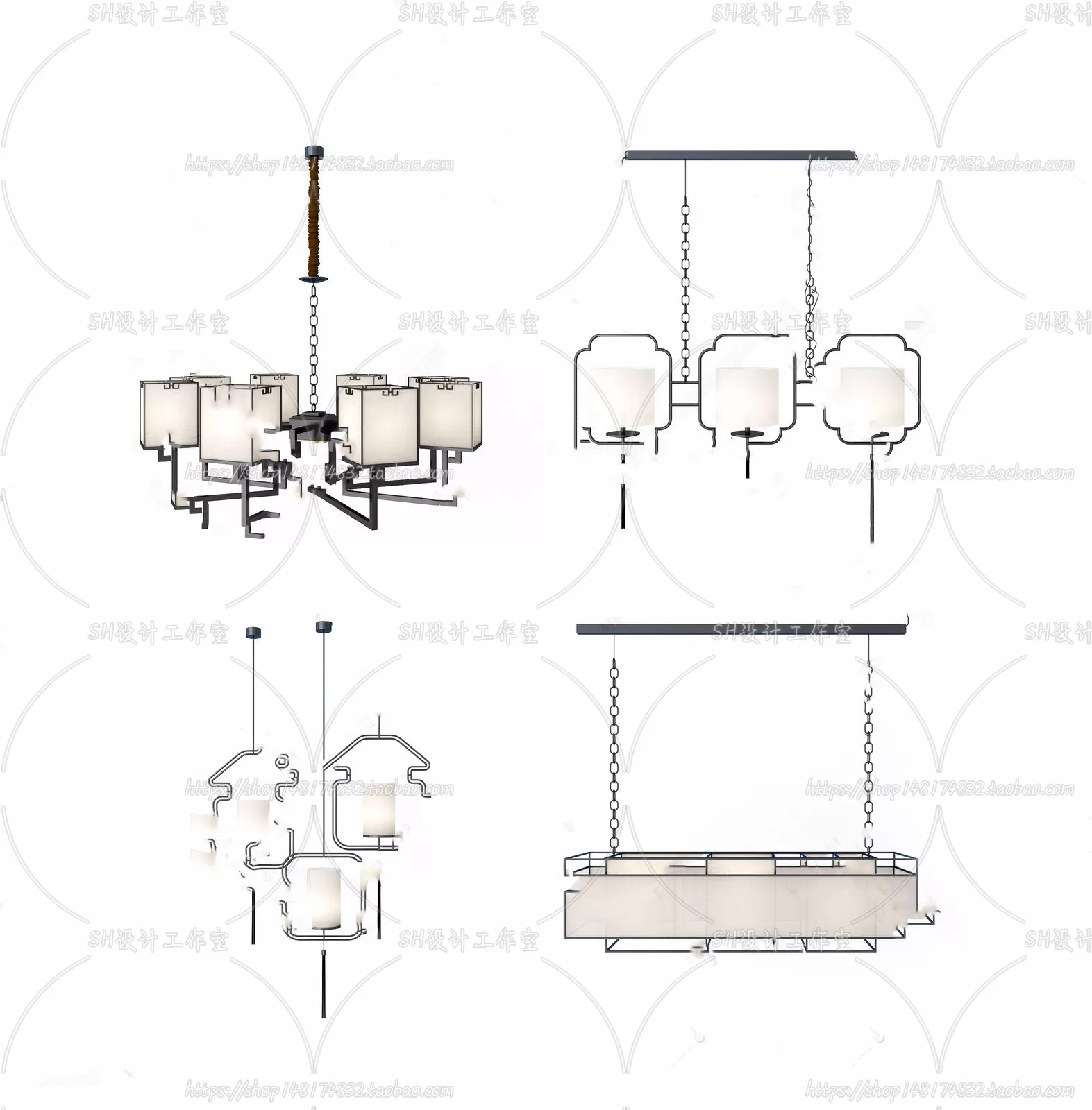 Lights – Chandelier 3D Models – 0018