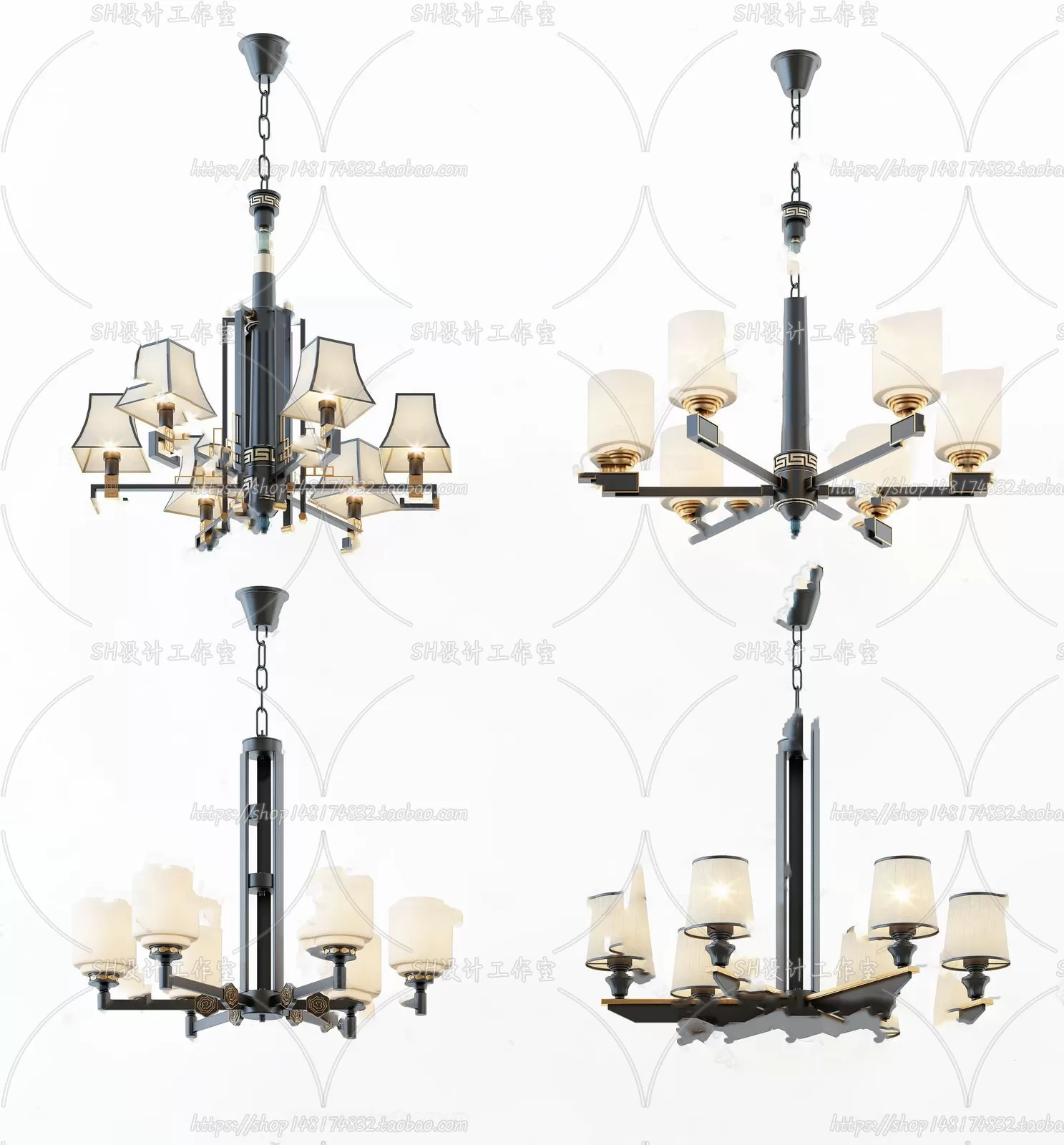 Lights – Chandelier 3D Models – 0022