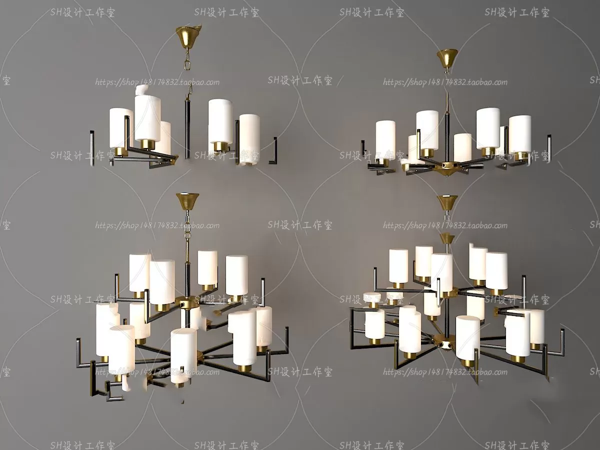 Lights – Chandelier 3D Models – 0025
