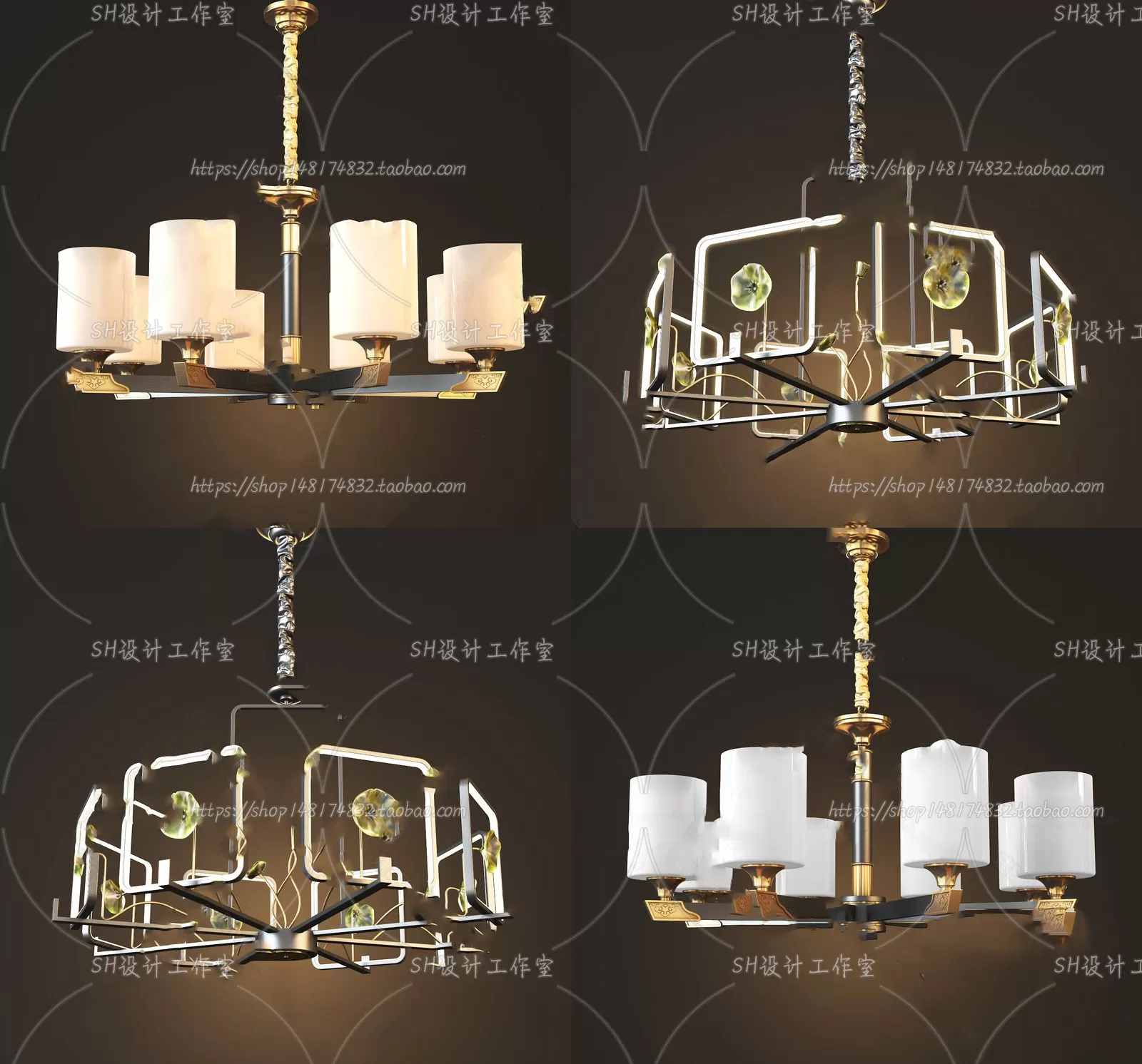 Lights – Chandelier 3D Models – 0032