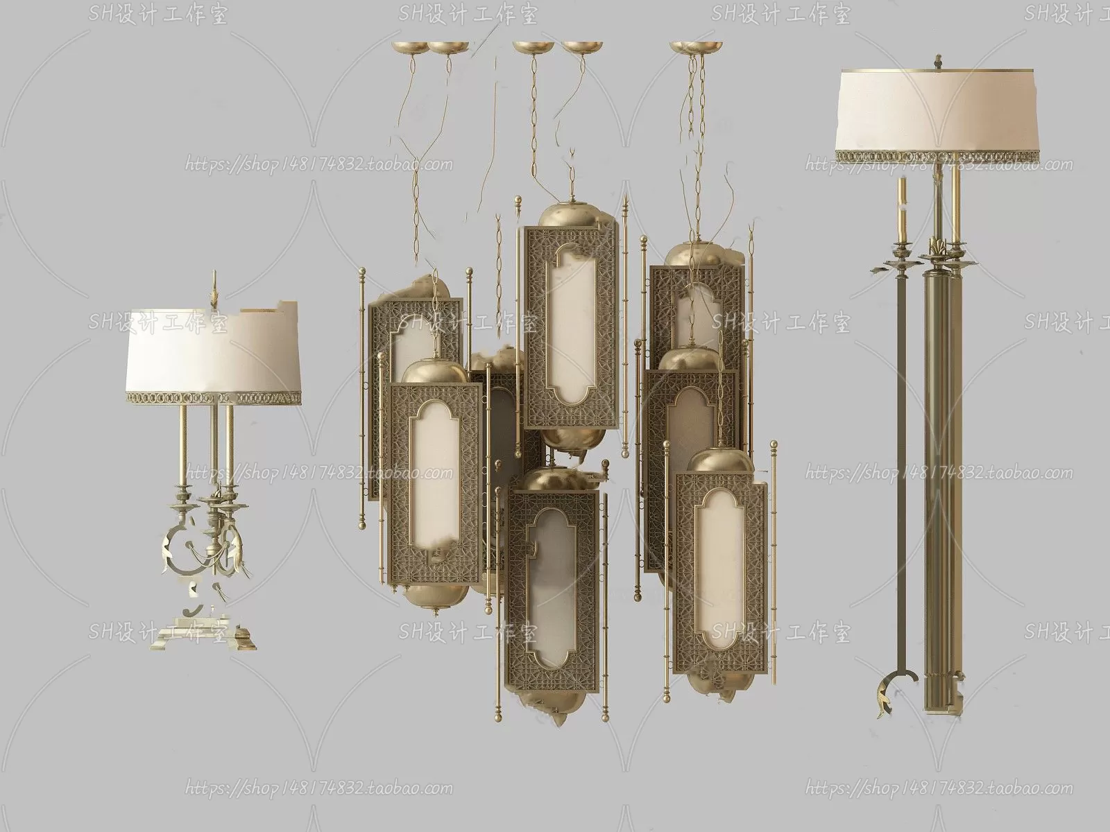 Lights – Chandelier 3D Models – 0054