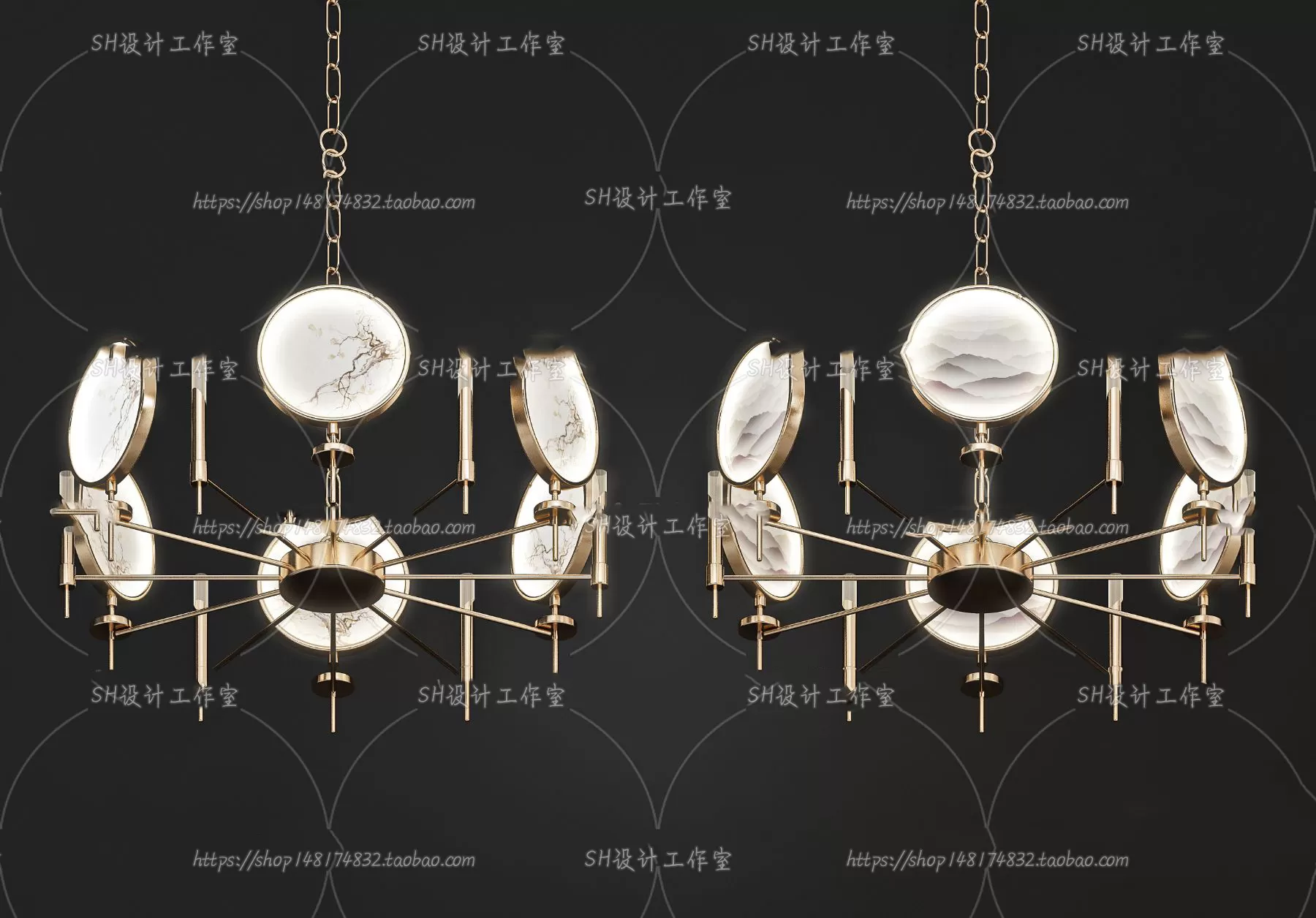 Lights – Chandelier 3D Models – 0058