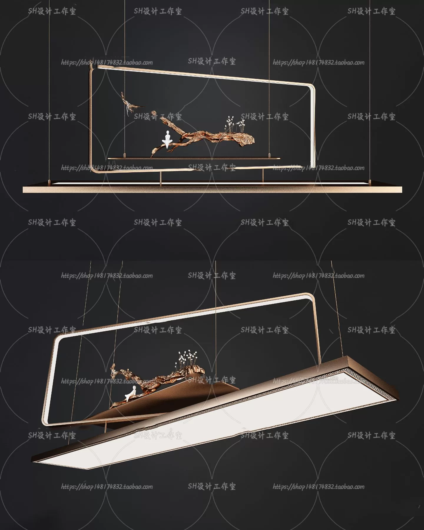 Lights – Chandelier 3D Models – 0065