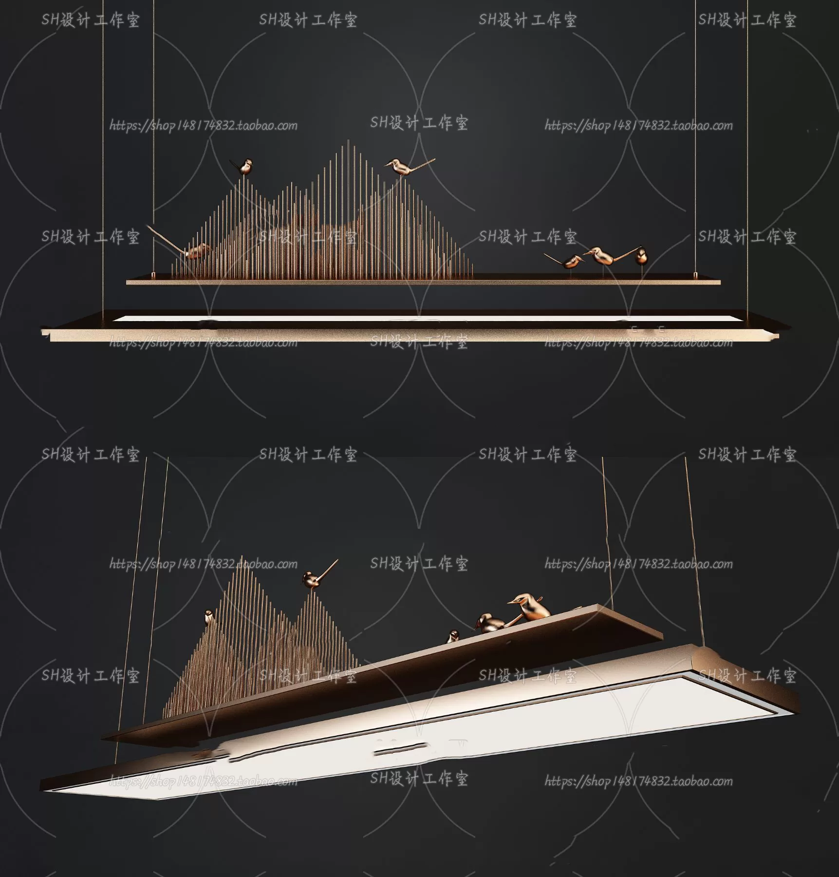 Lights – Chandelier 3D Models – 0067