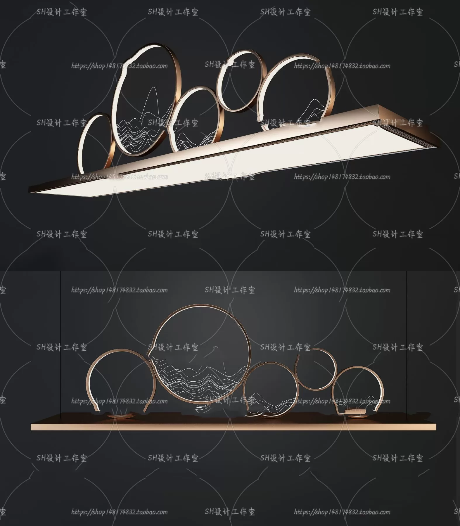 Lights – Chandelier 3D Models – 0068