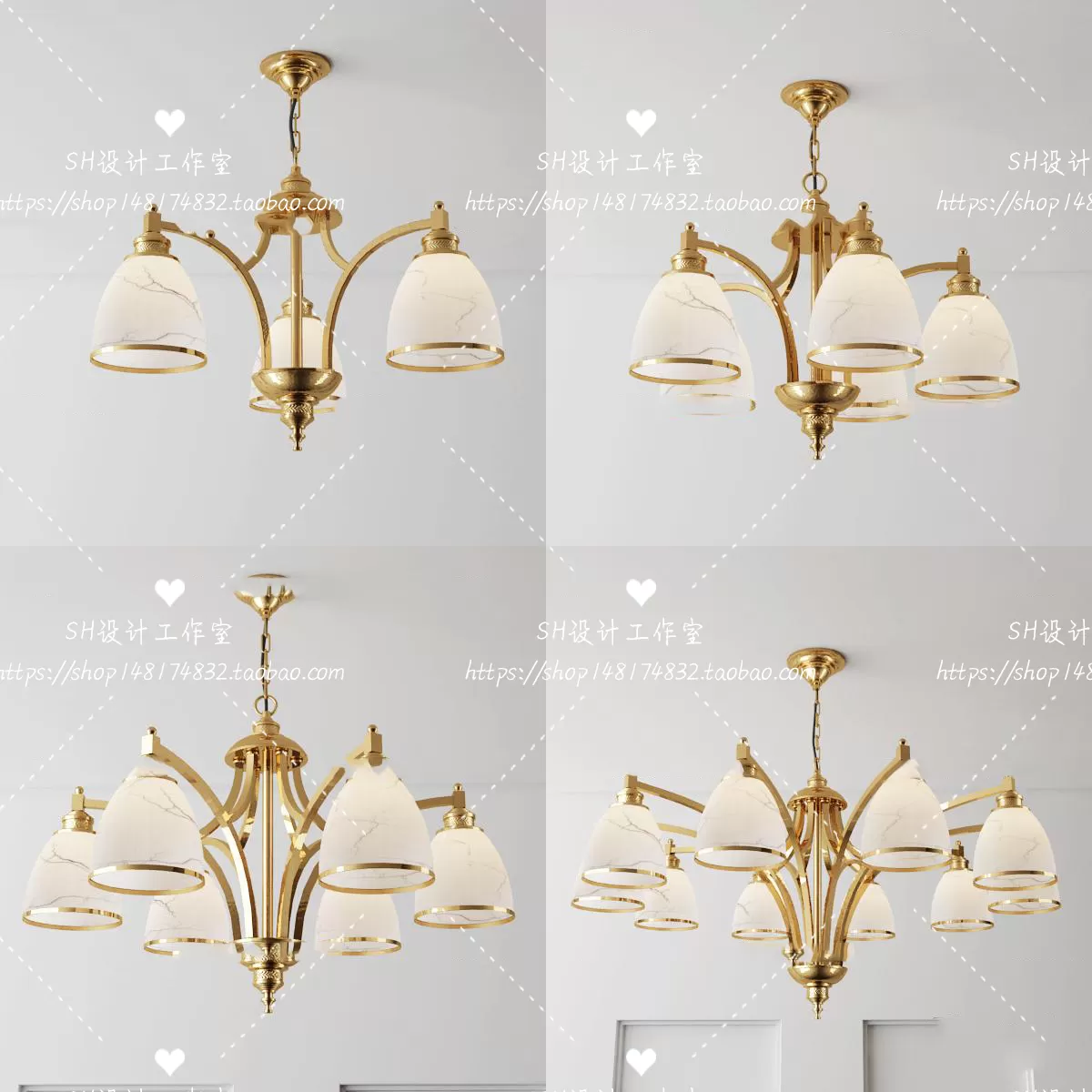Lights – Chandelier 3D Models – 0084