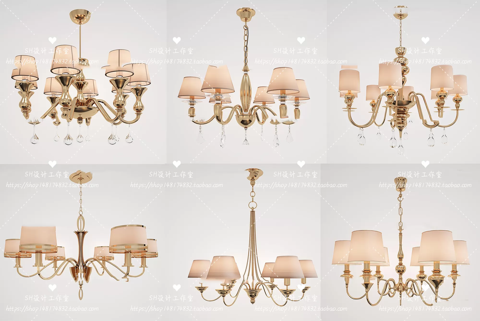 Lights – Chandelier 3D Models – 0085