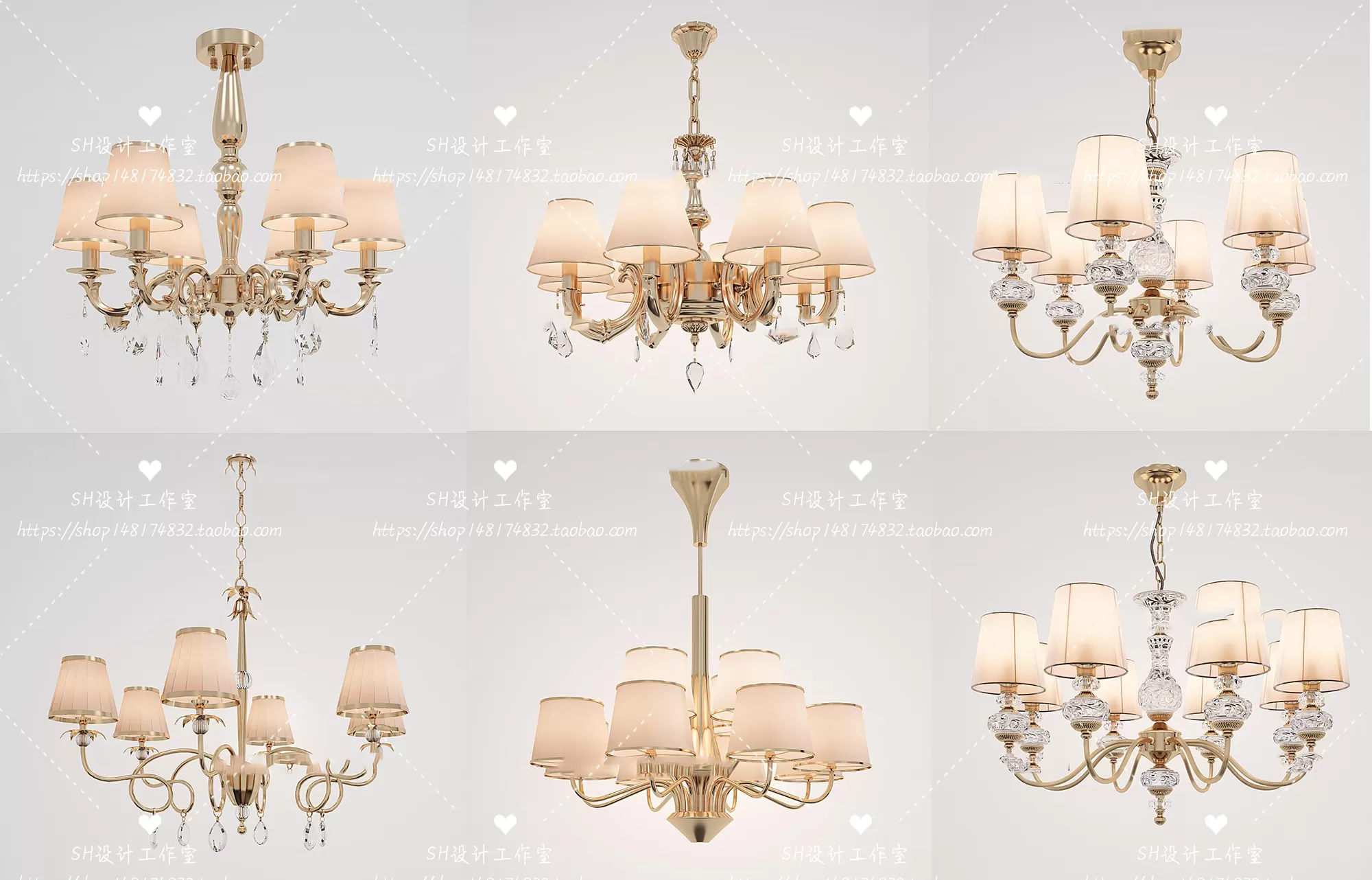 Lights – Chandelier 3D Models – 0087