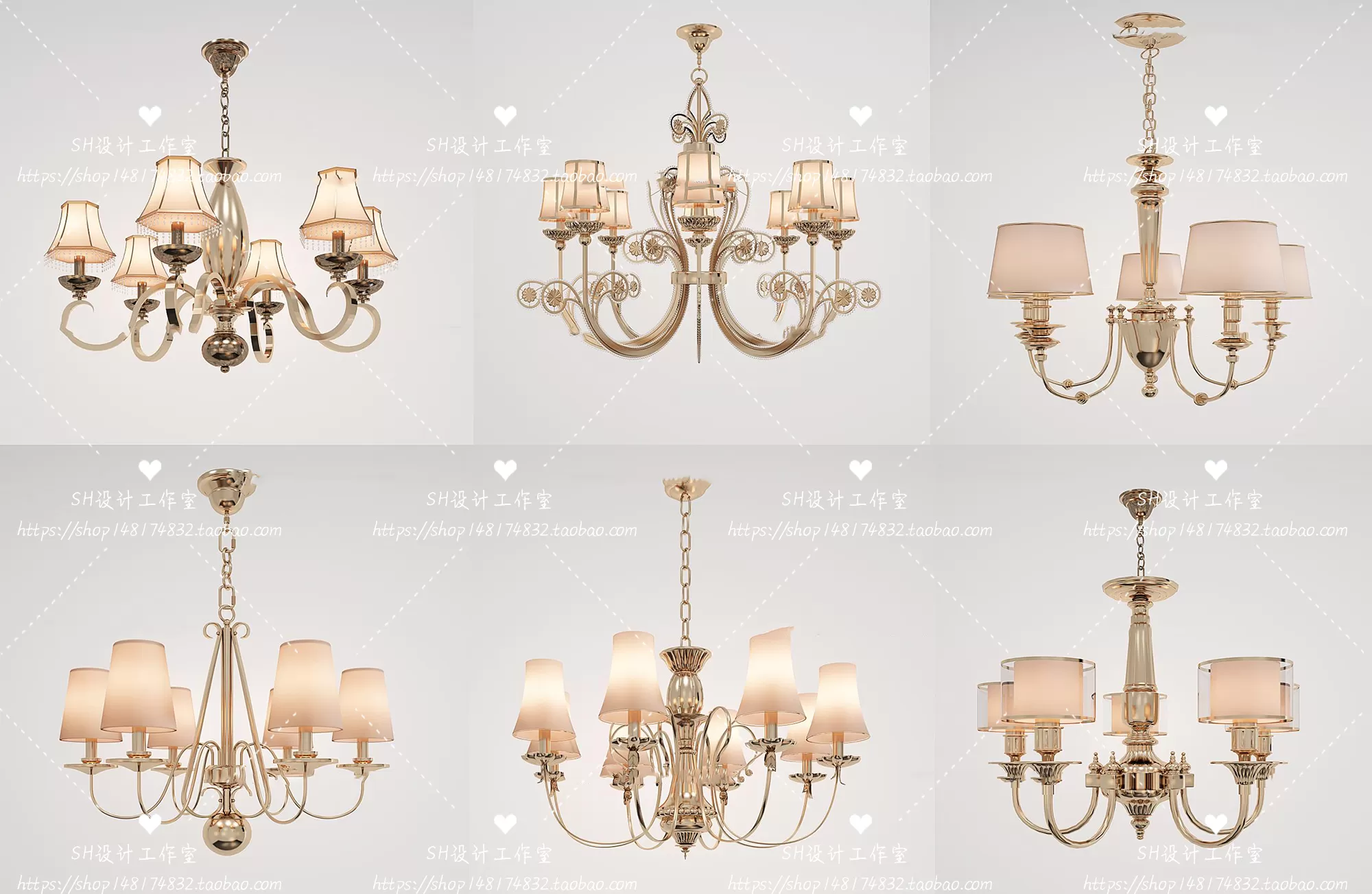 Lights – Chandelier 3D Models – 0090