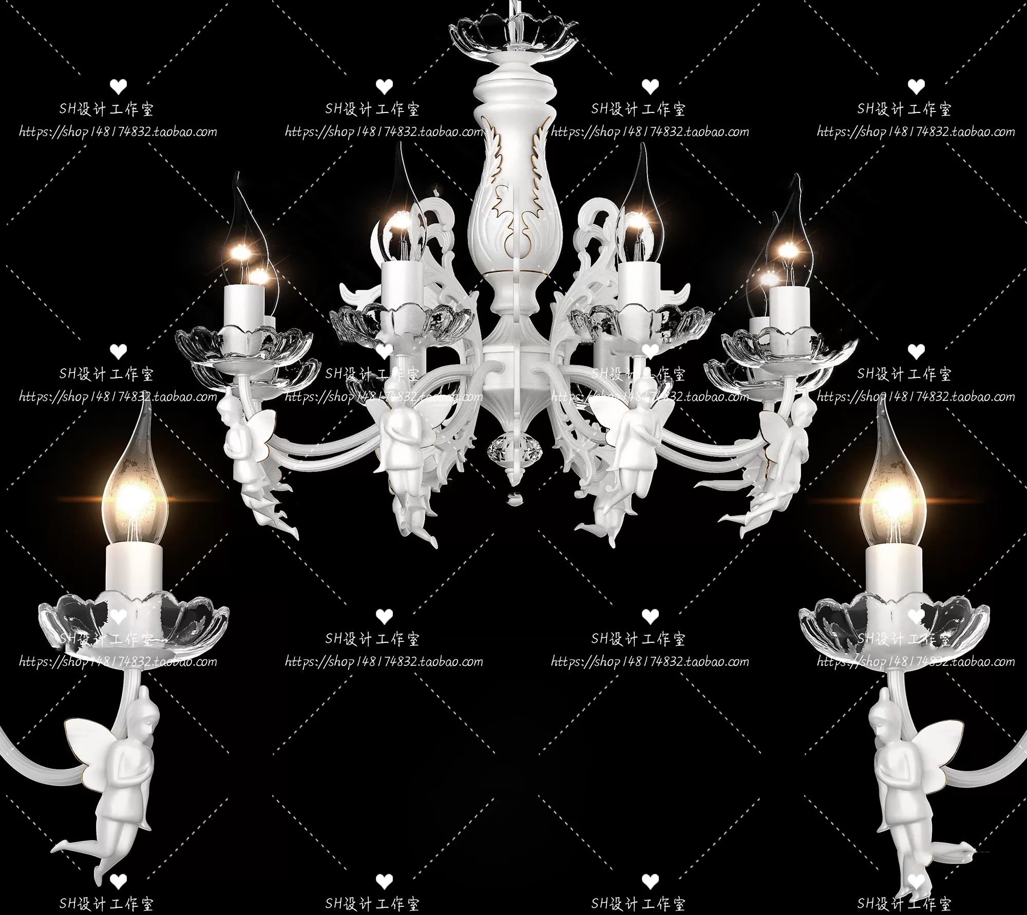 Lights – Chandelier 3D Models – 0092