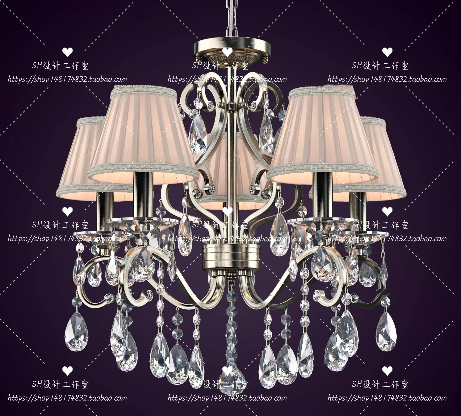 Lights – Chandelier 3D Models – 0095