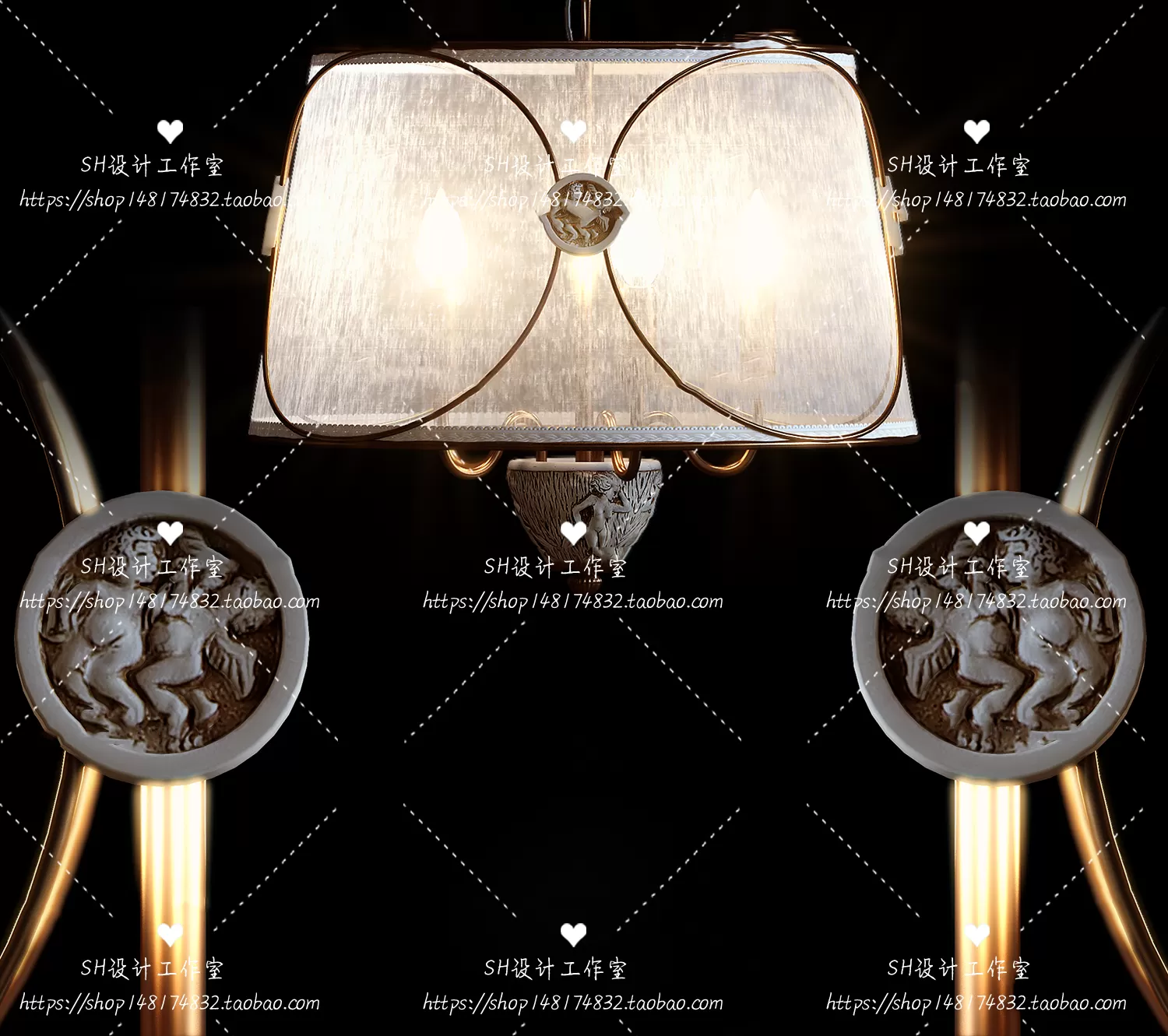 Lights – Chandelier 3D Models – 0096