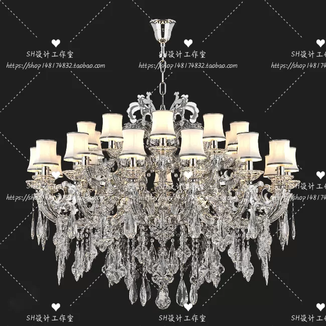 Lights – Chandelier 3D Models – 0100