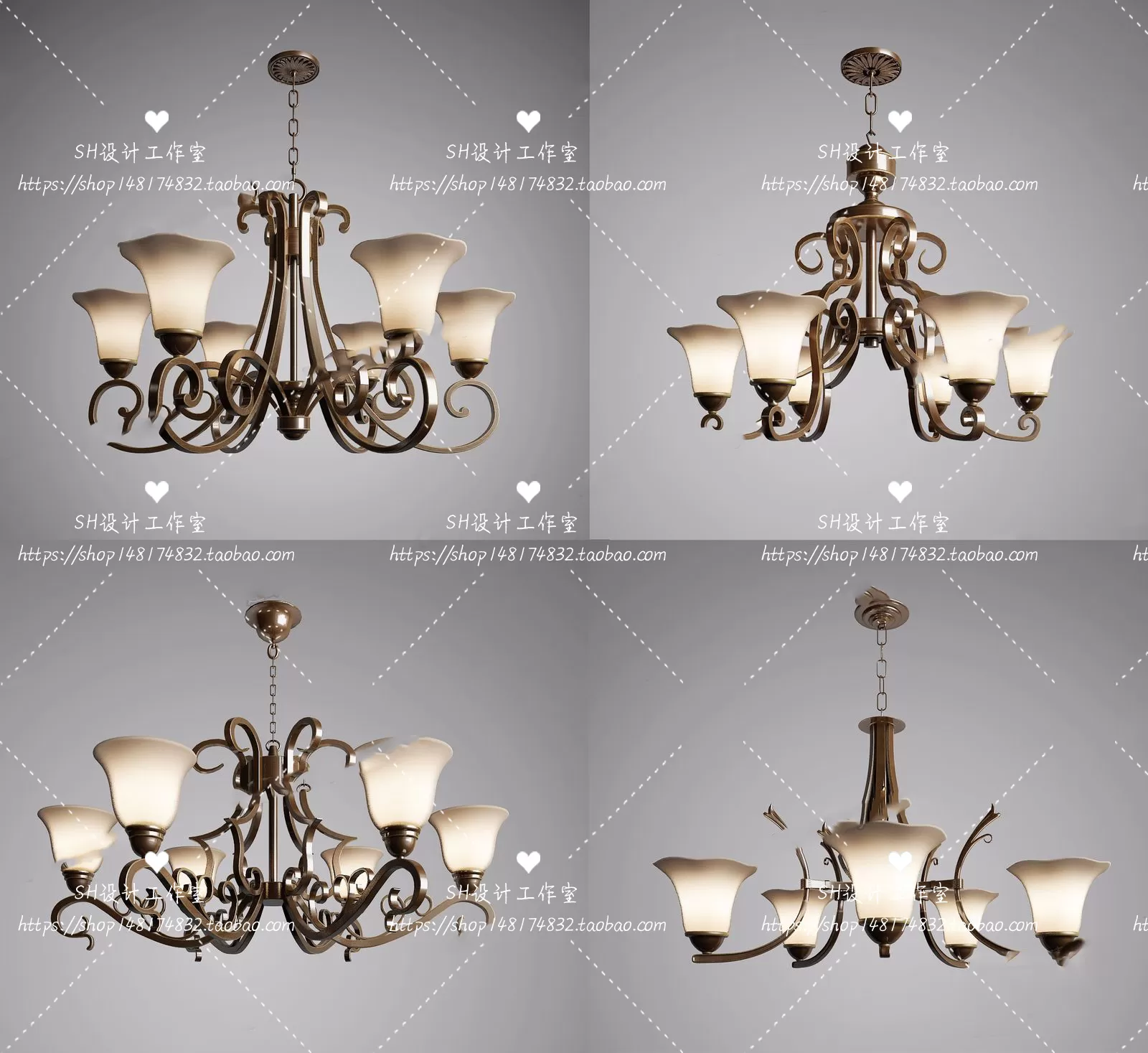 Lights – Chandelier 3D Models – 0105