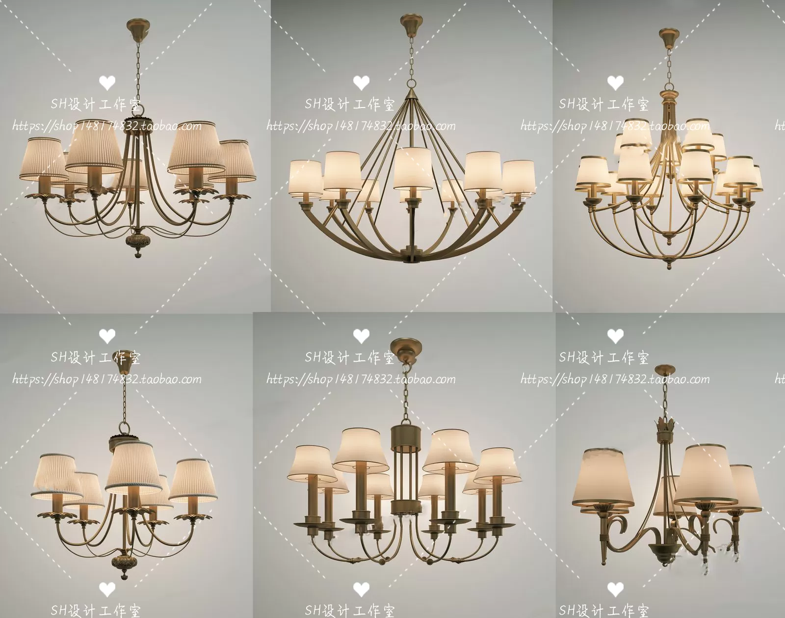Lights – Chandelier 3D Models – 0108