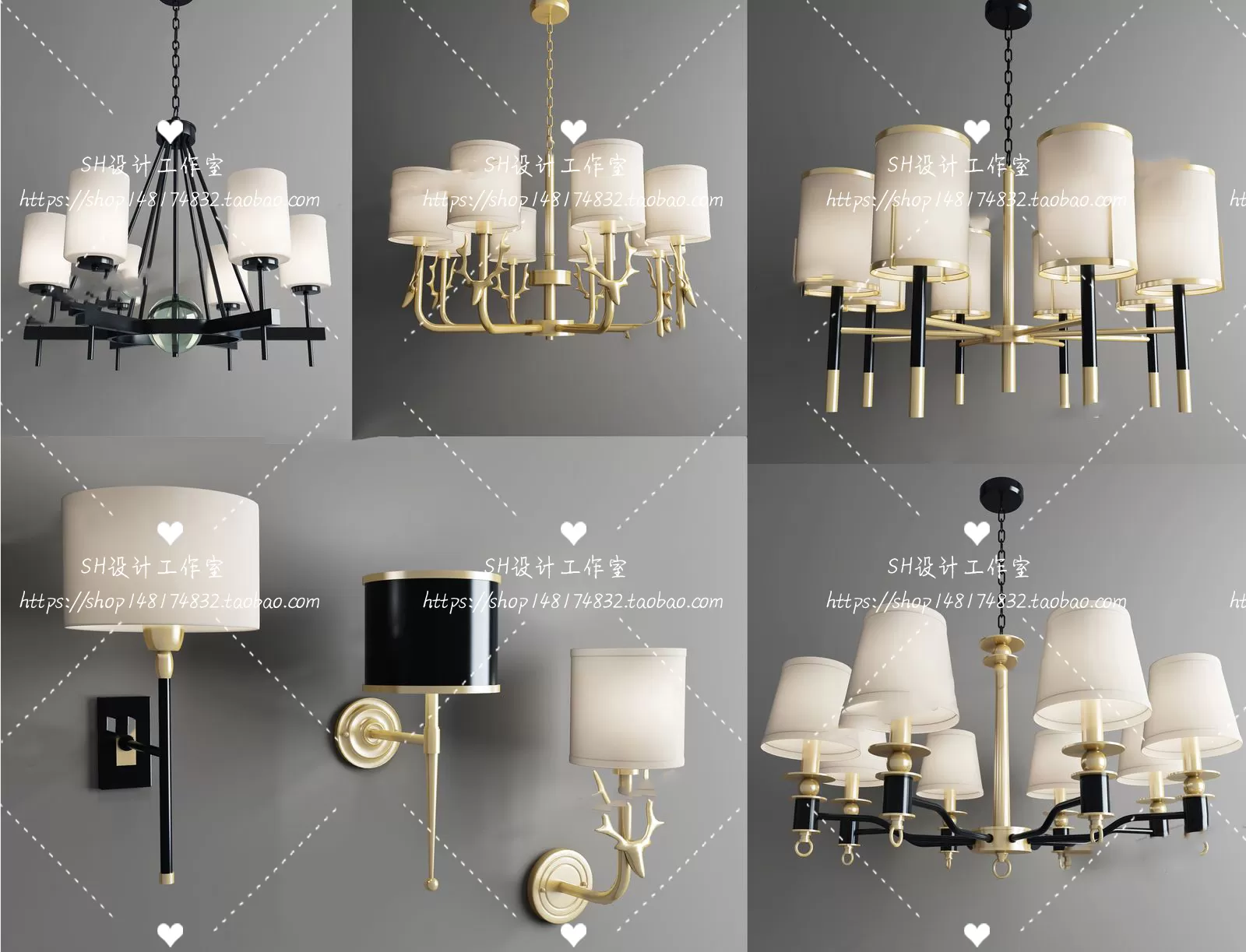 Lights – Chandelier 3D Models – 0109