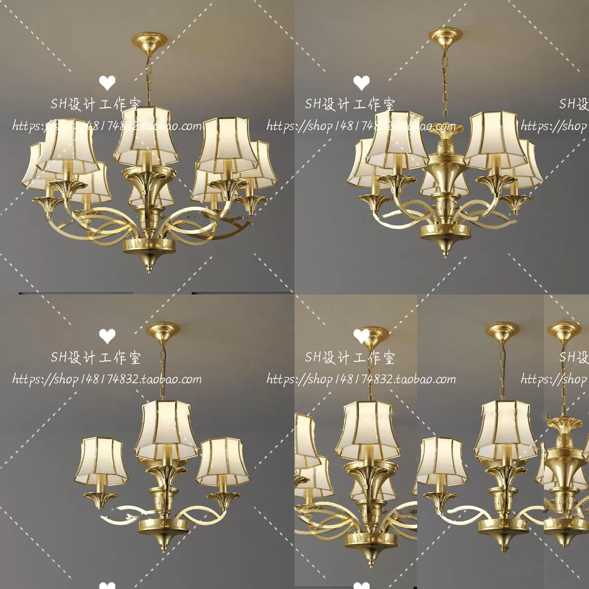 Lights – Chandelier 3D Models – 0110