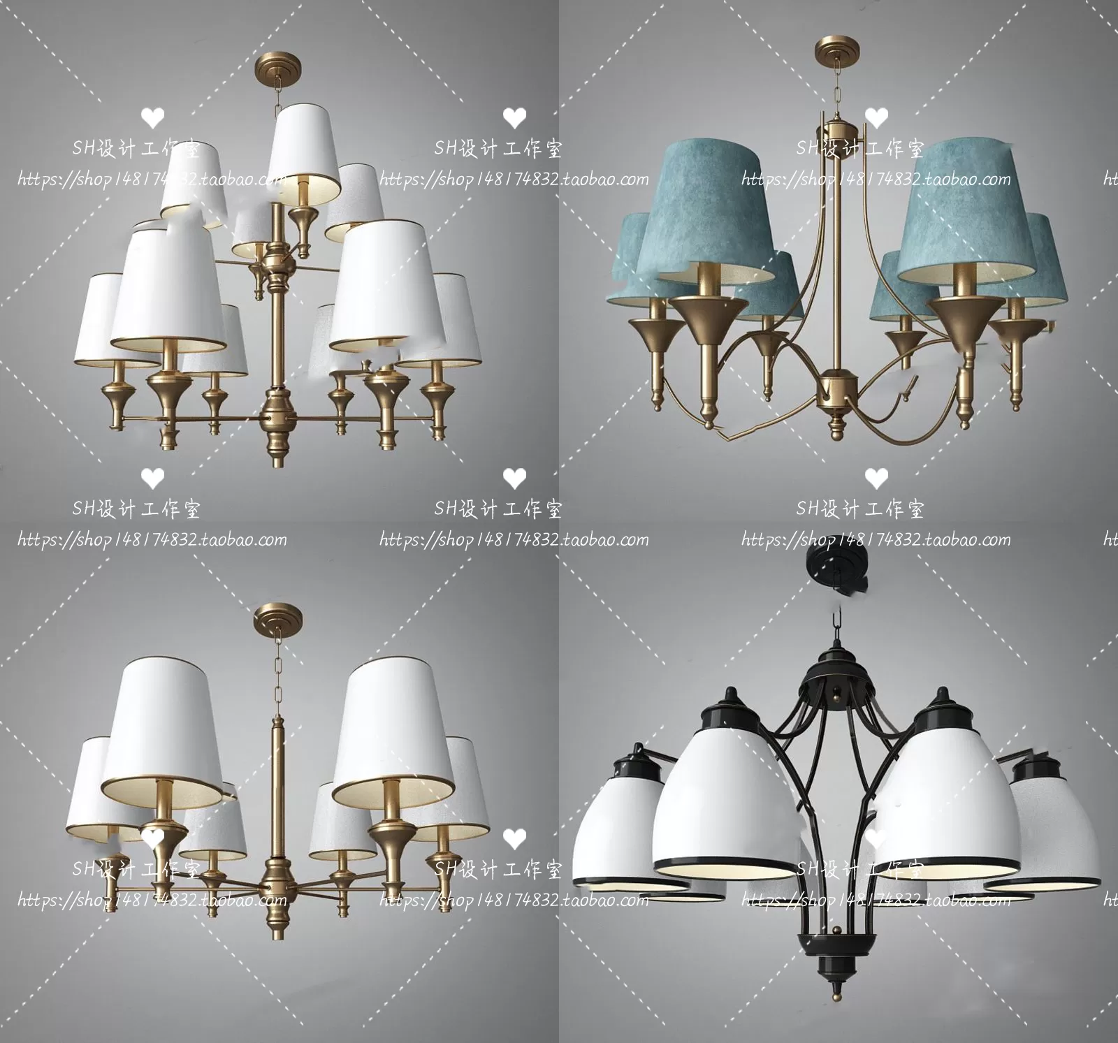 Lights – Chandelier 3D Models – 0111