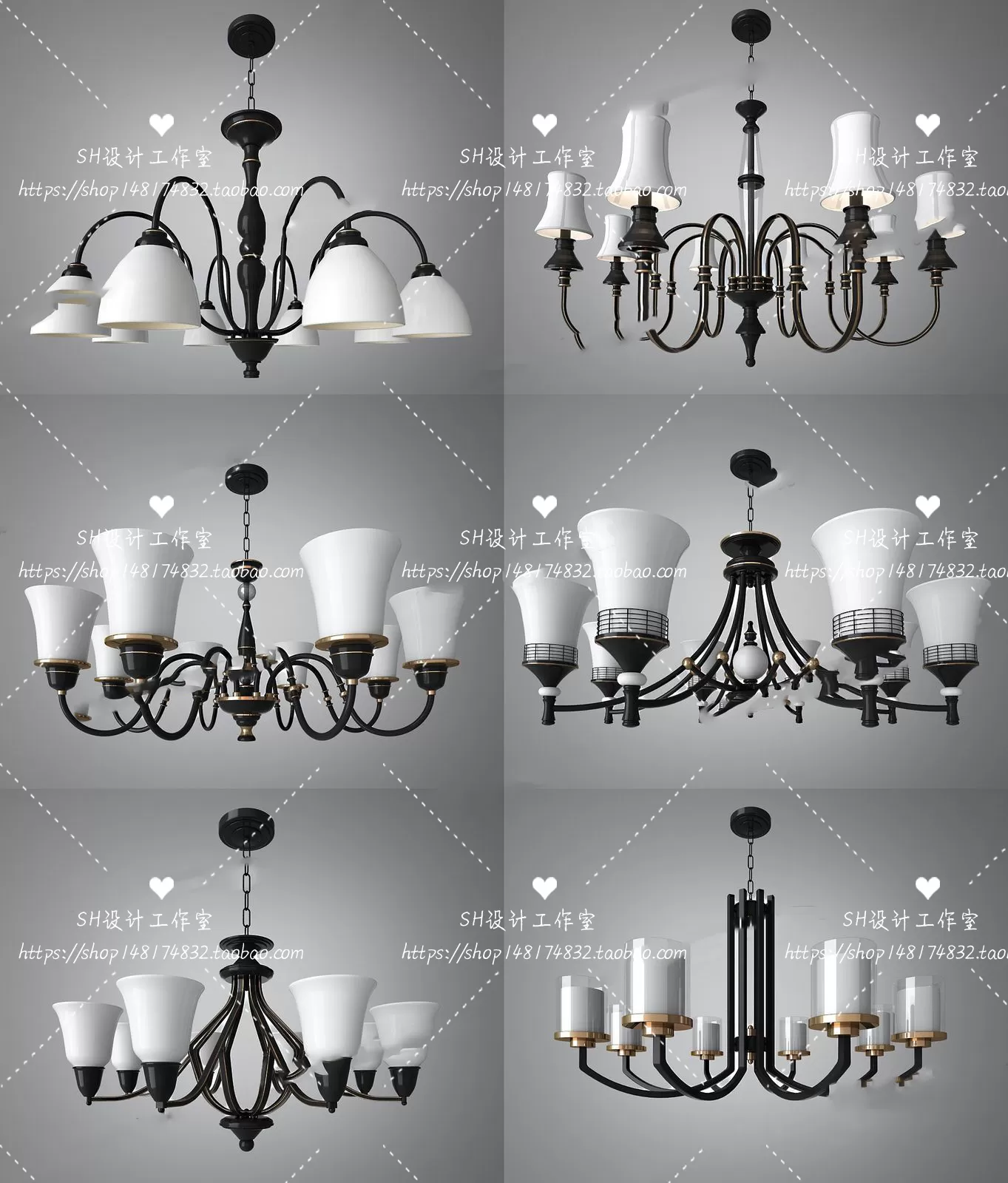 Lights – Chandelier 3D Models – 0113