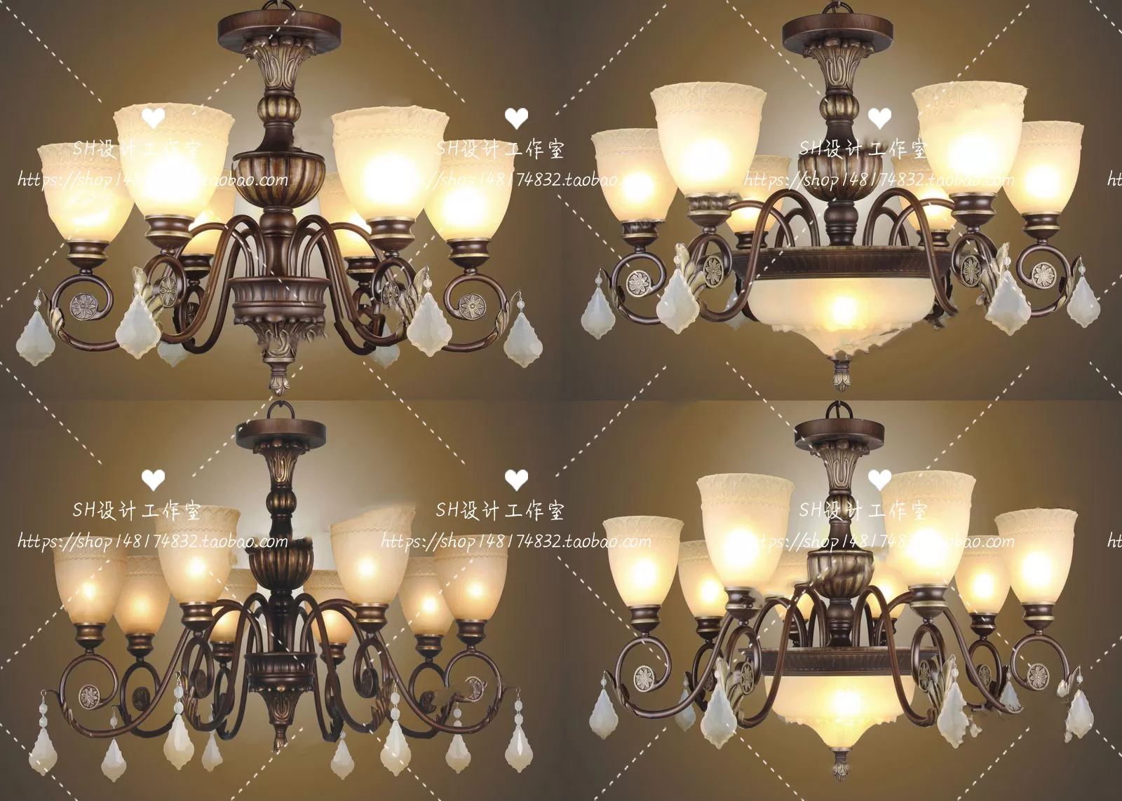 Lights – Chandelier 3D Models – 0114