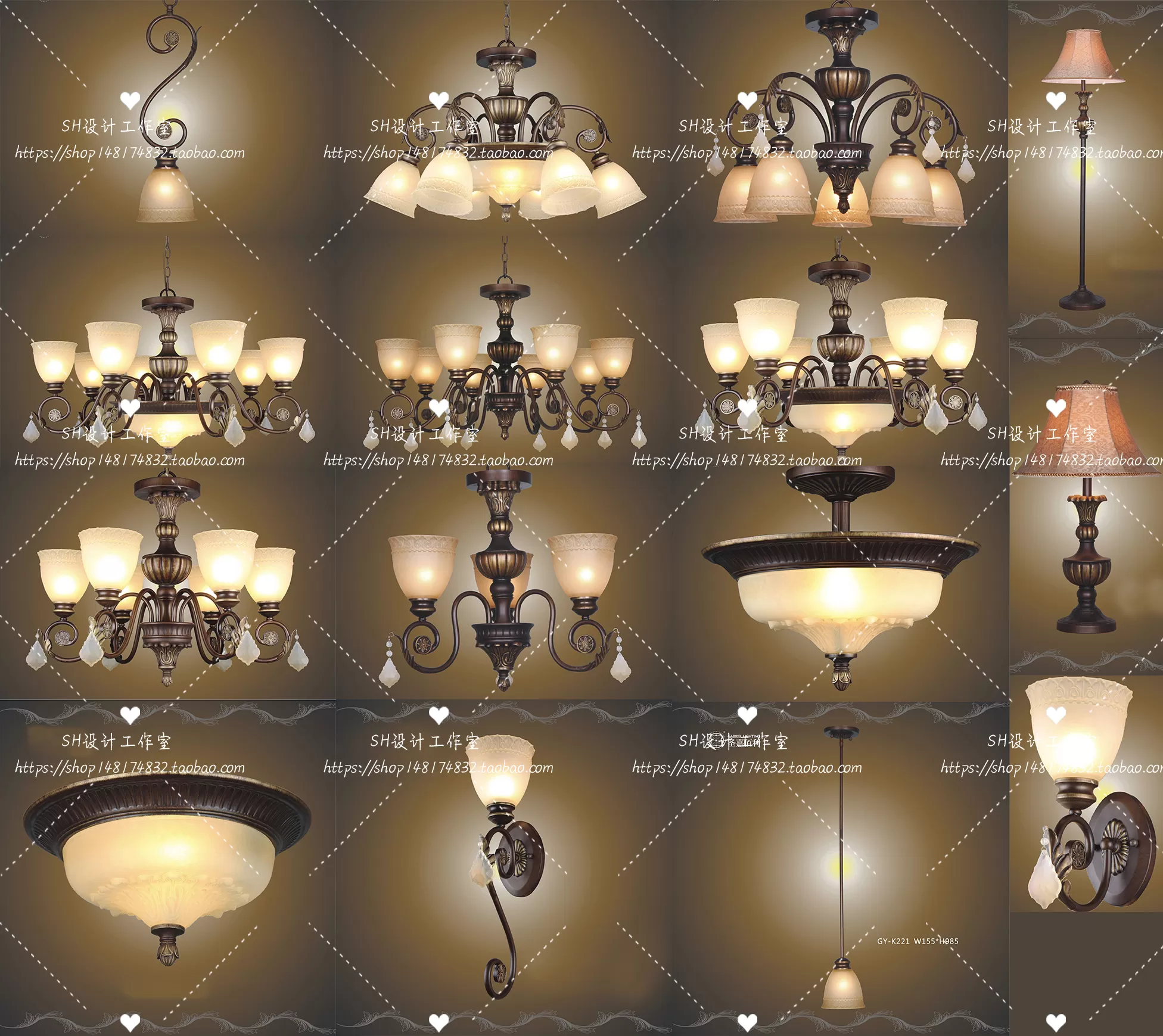 Lights – Chandelier 3D Models – 0115
