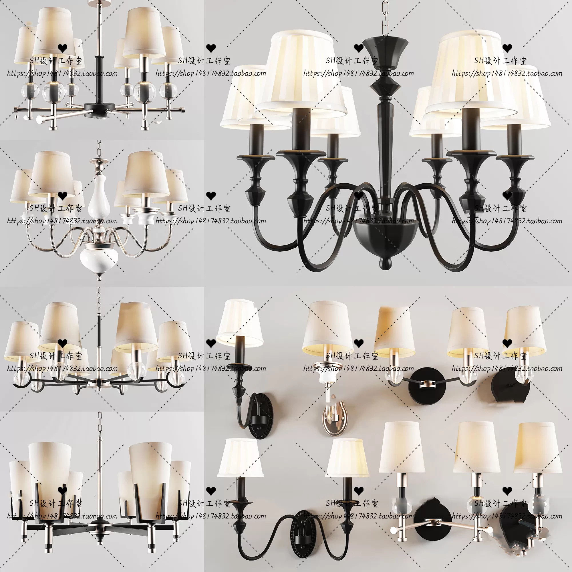 Lights – Chandelier 3D Models – 0117