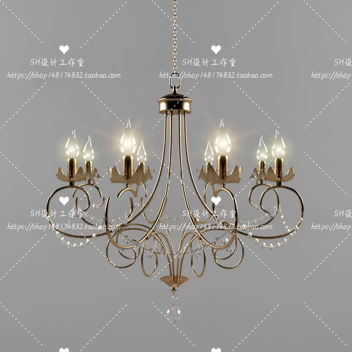 Lights – Chandelier 3D Models – 0119