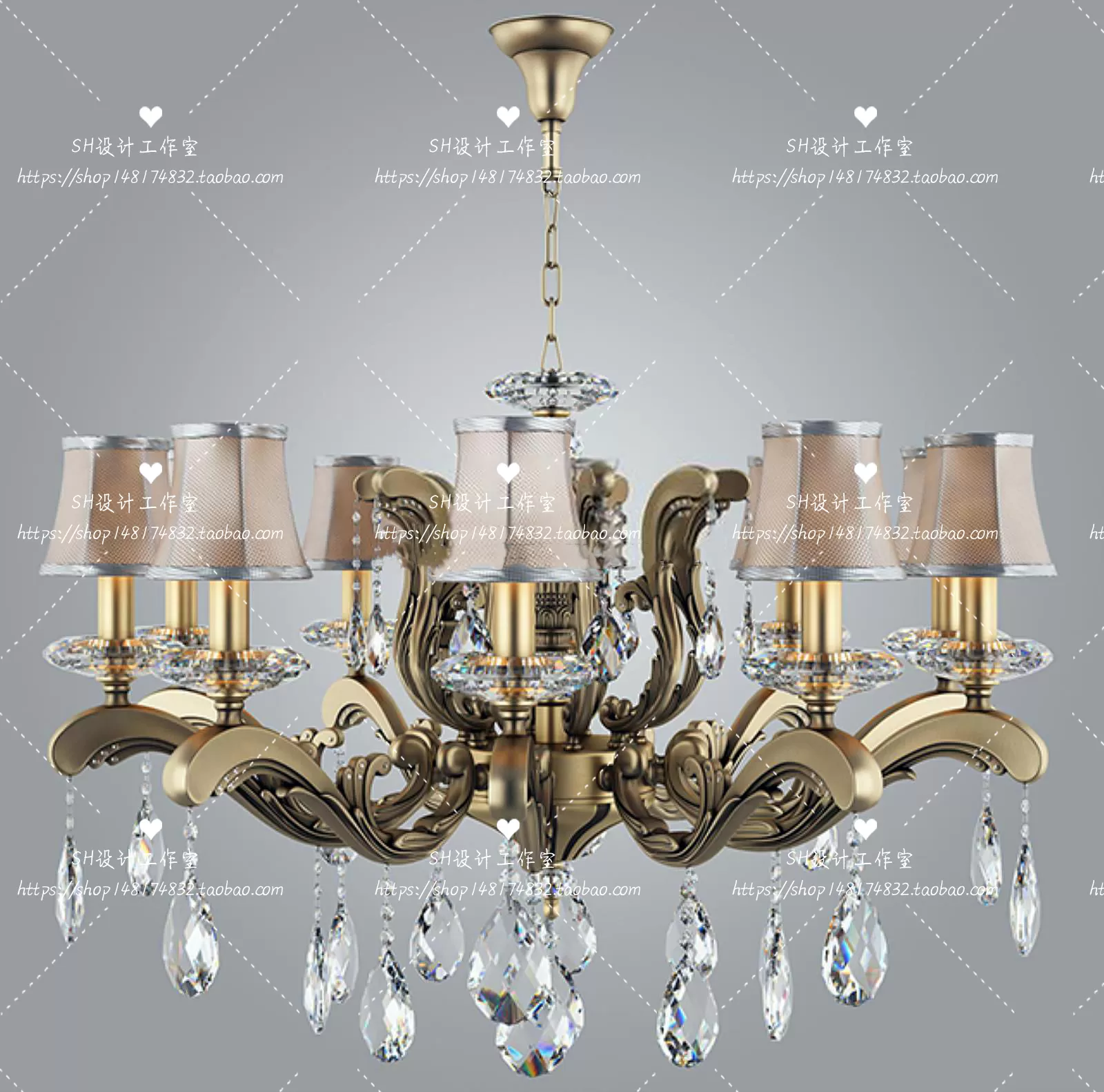 Lights – Chandelier 3D Models – 0121