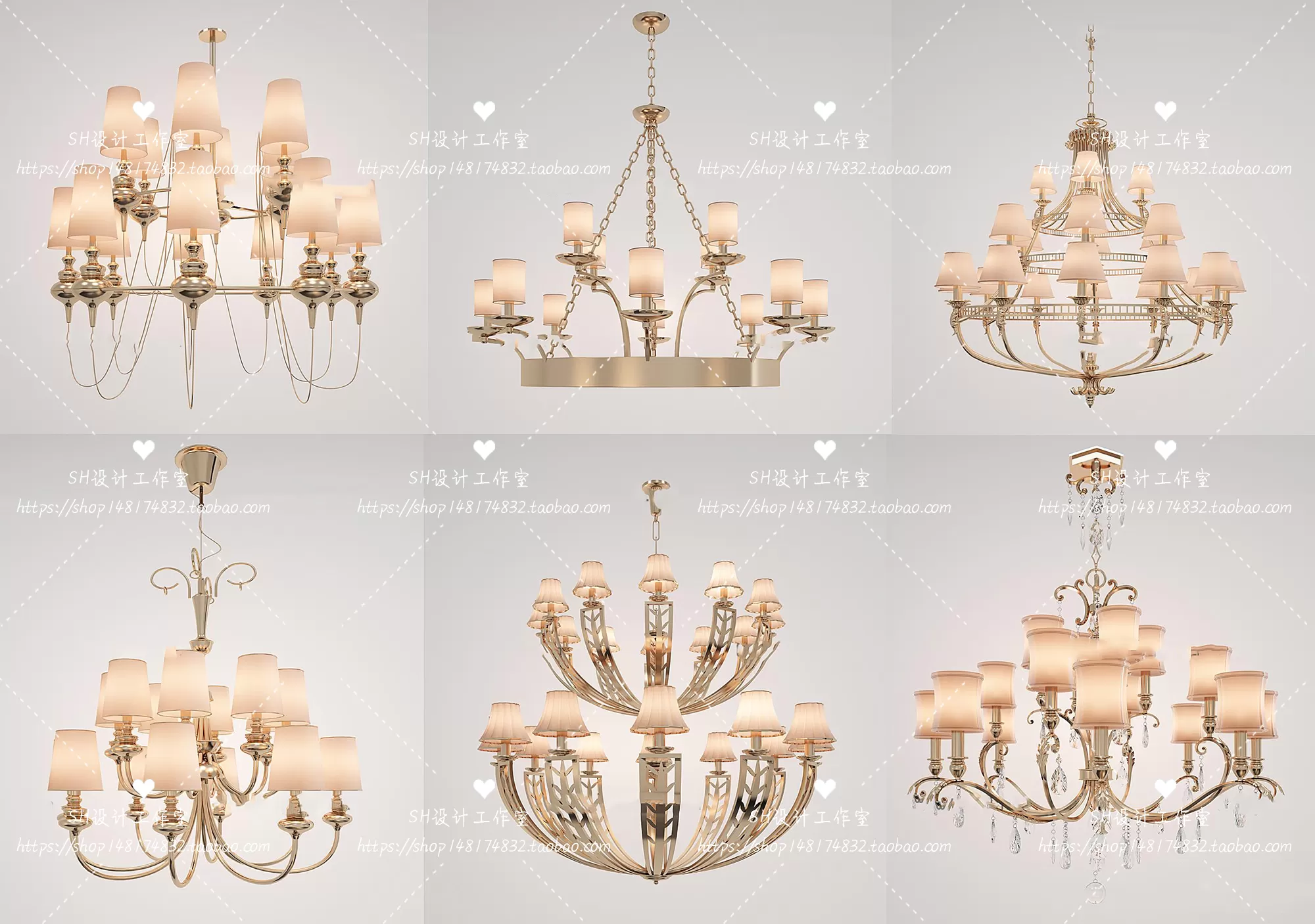 Lights – Chandelier 3D Models – 0123