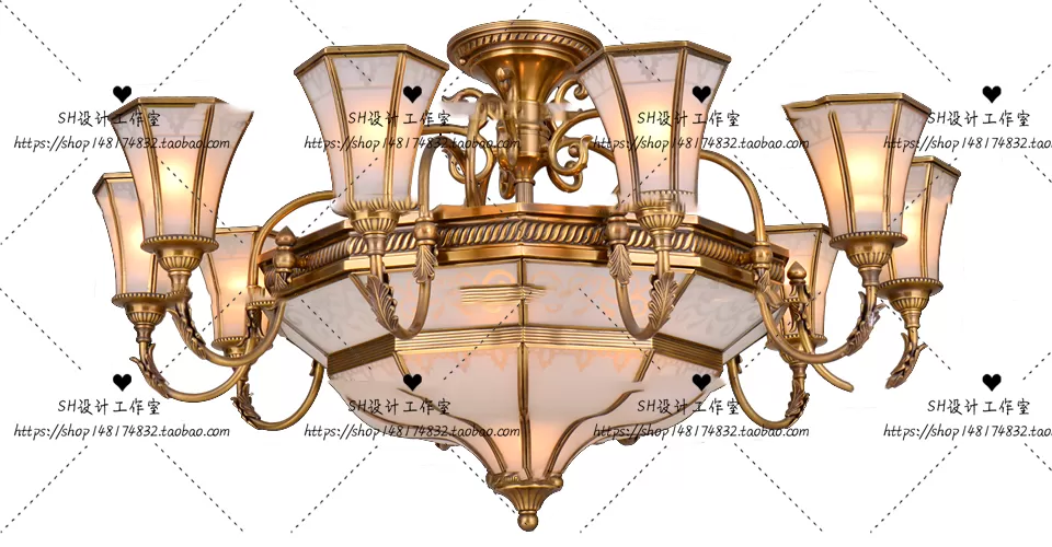 Lights – Chandelier 3D Models – 0130