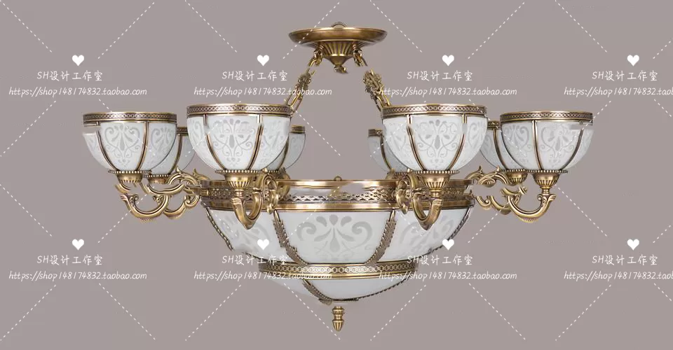 Lights – Chandelier 3D Models – 0131