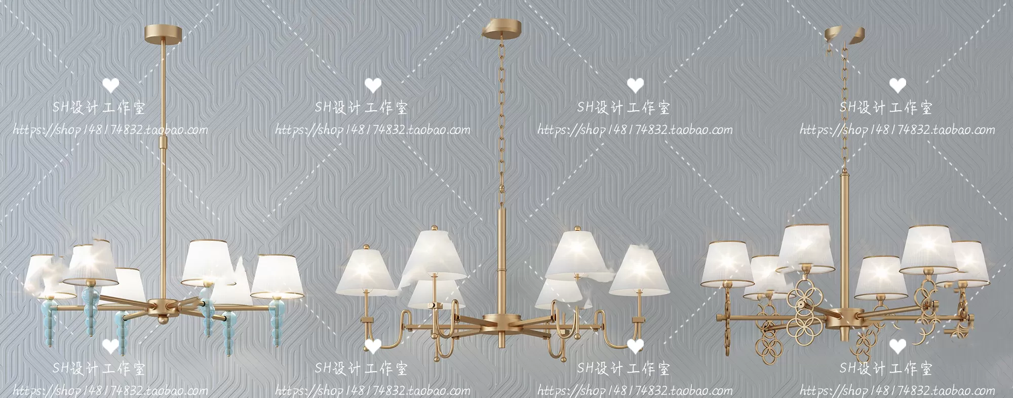 Lights – Chandelier 3D Models – 0137