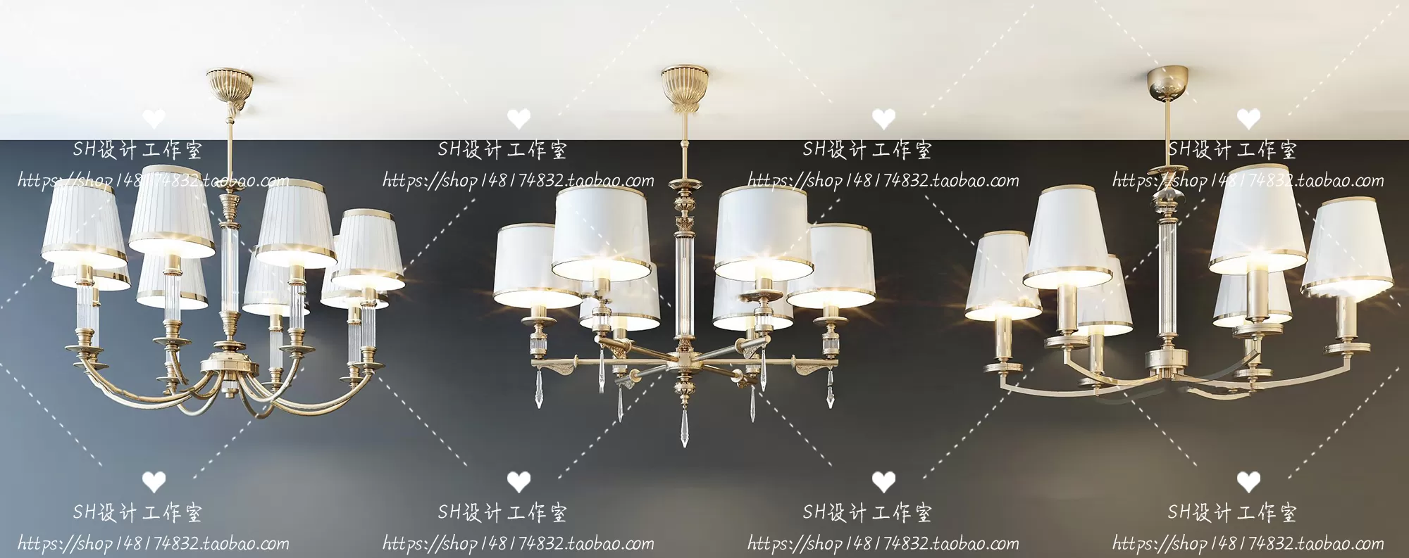 Lights – Chandelier 3D Models – 0138
