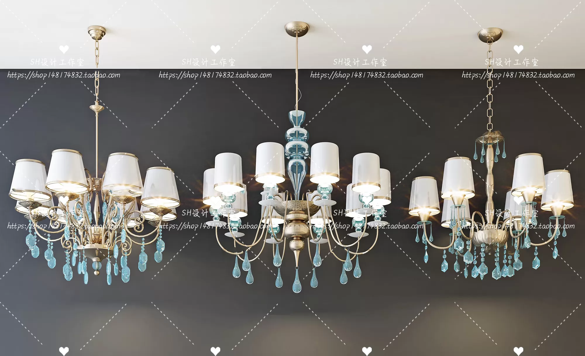 Lights – Chandelier 3D Models – 0143