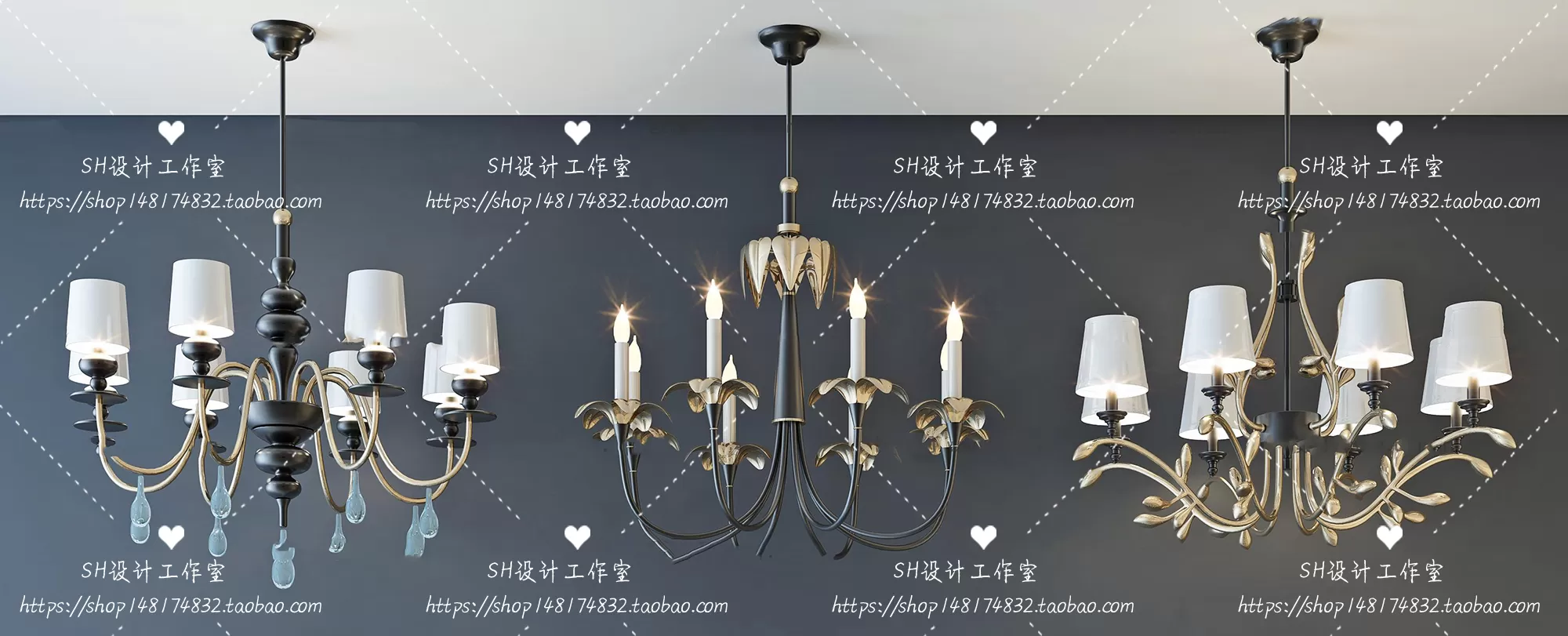 Lights – Chandelier 3D Models – 0146