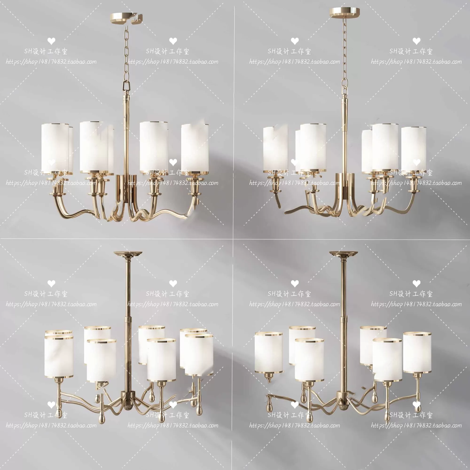Lights – Chandelier 3D Models – 0147