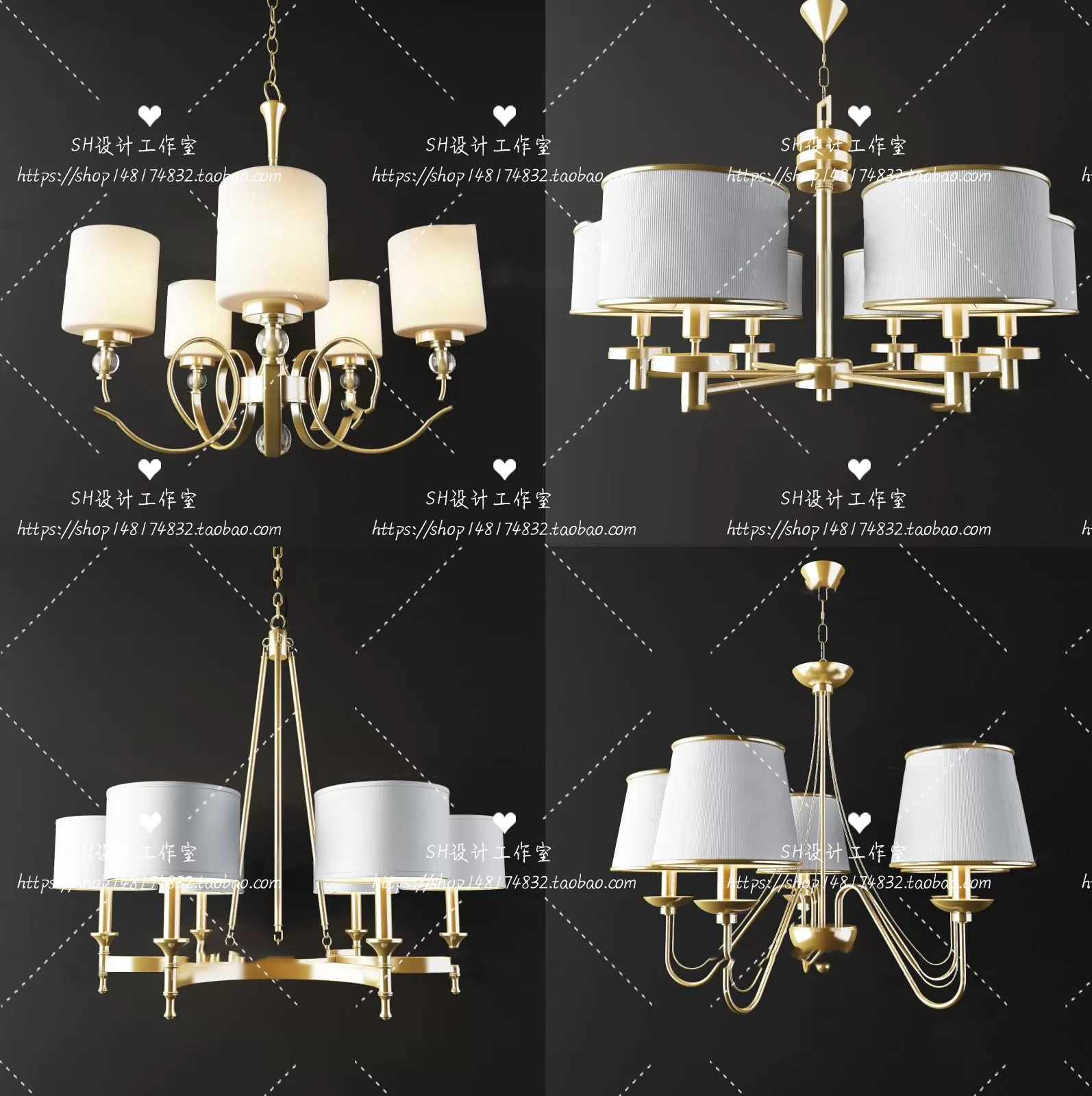 Lights – Chandelier 3D Models – 0150