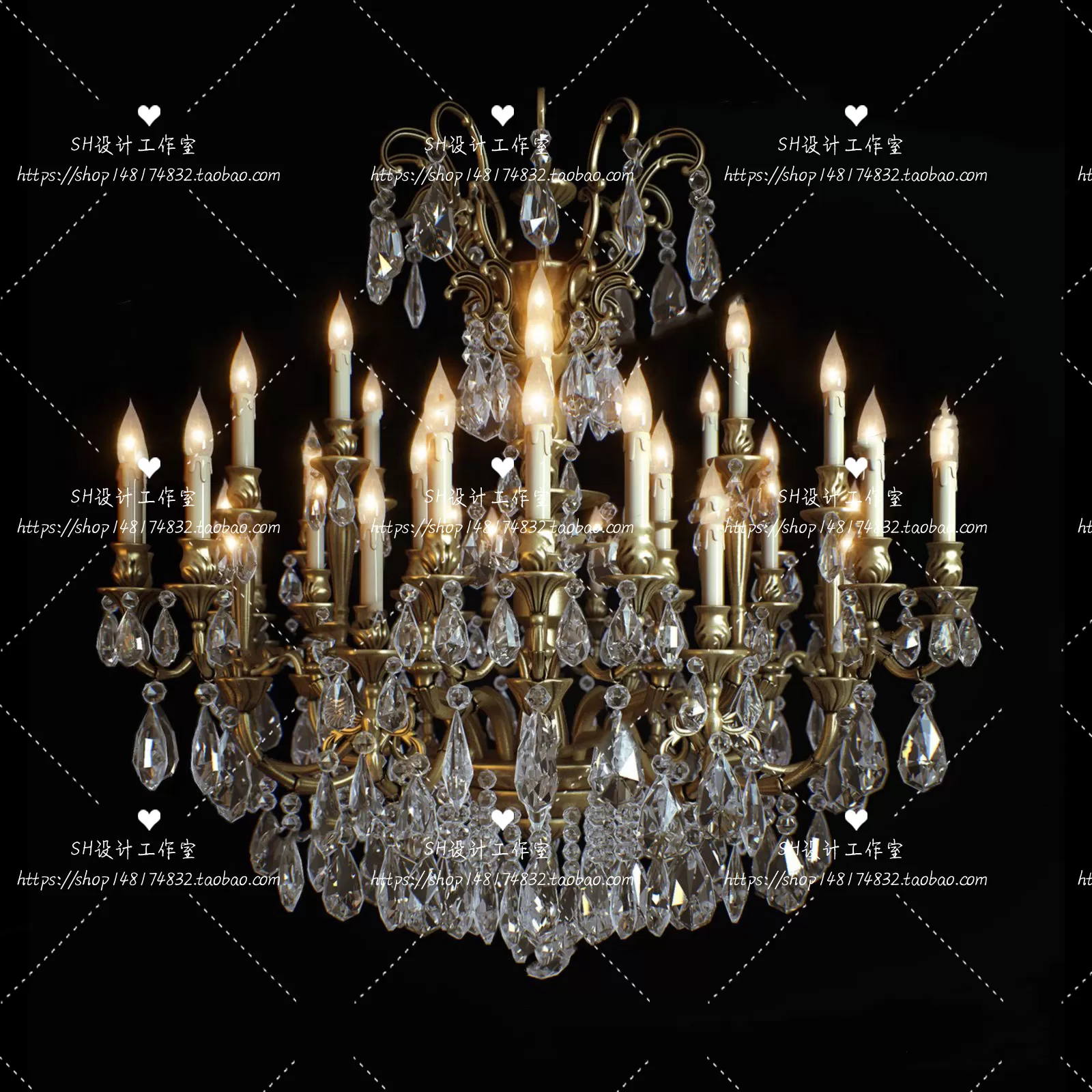 Lights – Chandelier 3D Models – 0161
