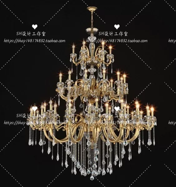 Lights – Chandelier 3D Models – 0167