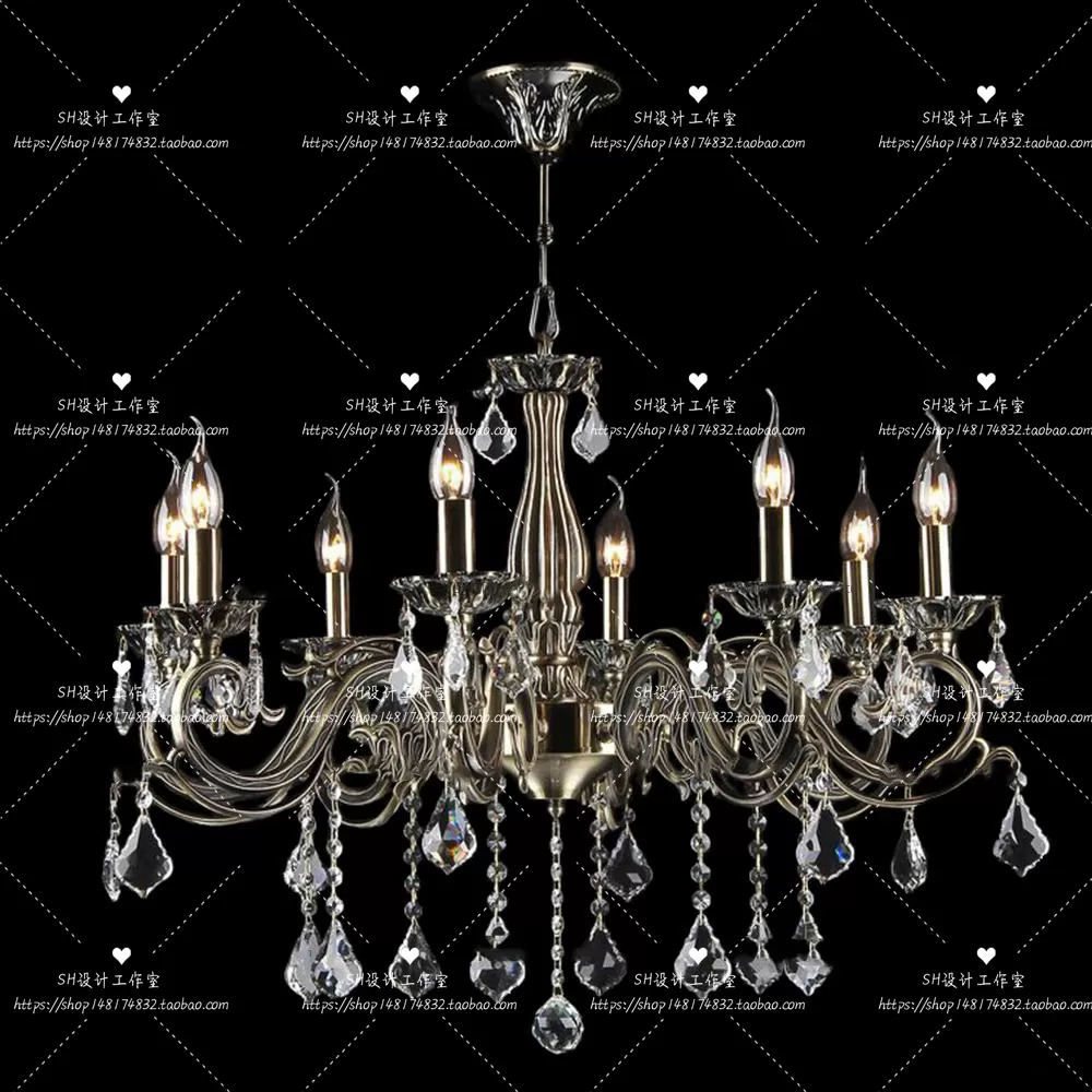 Lights – Chandelier 3D Models – 0178
