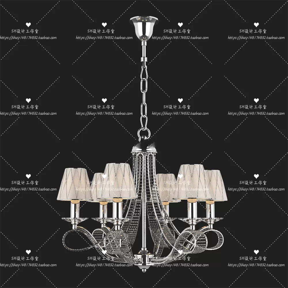 Lights – Chandelier 3D Models – 0180