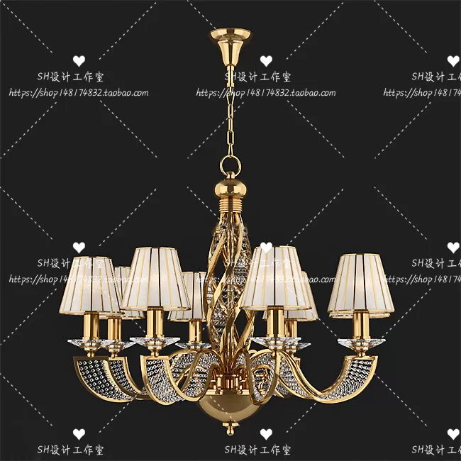 Lights – Chandelier 3D Models – 0182